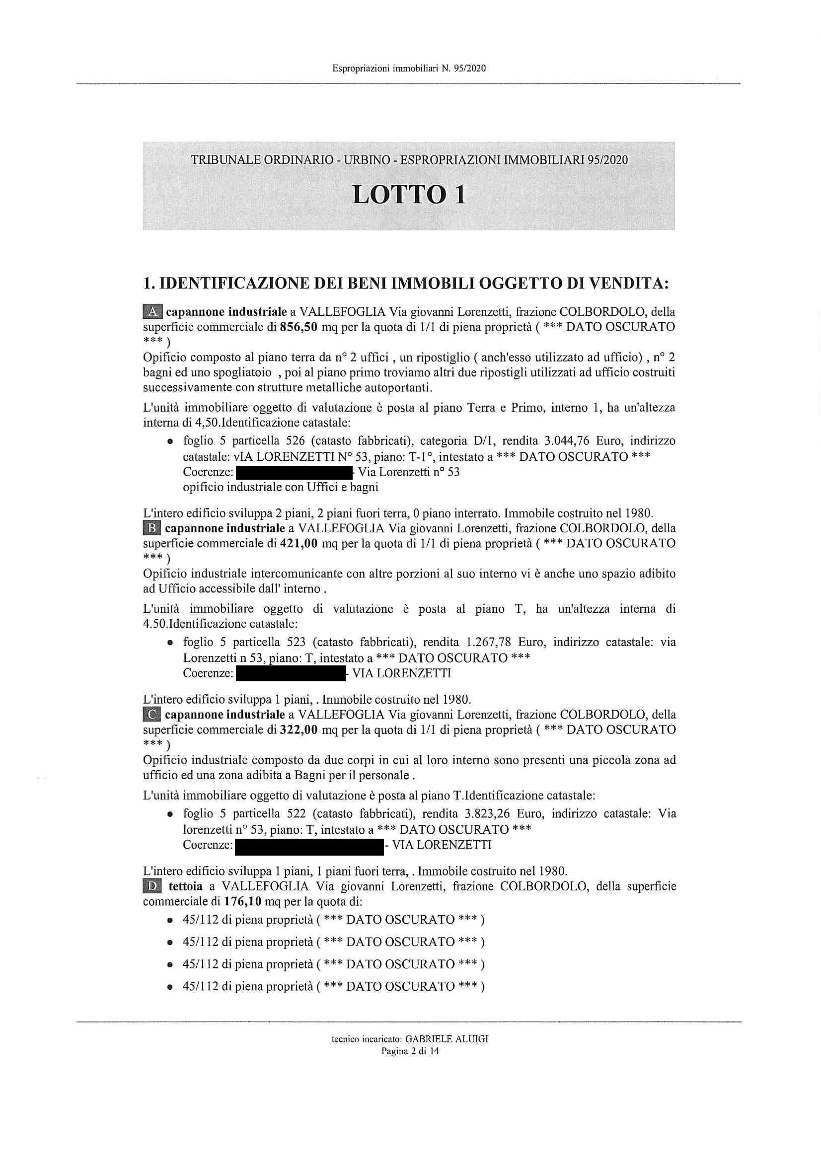 immobile attivita commerciale all'asta in Via Giovanni Lorenzetti - Colbordolo - 61020 Vallefoglia (PU) - 5