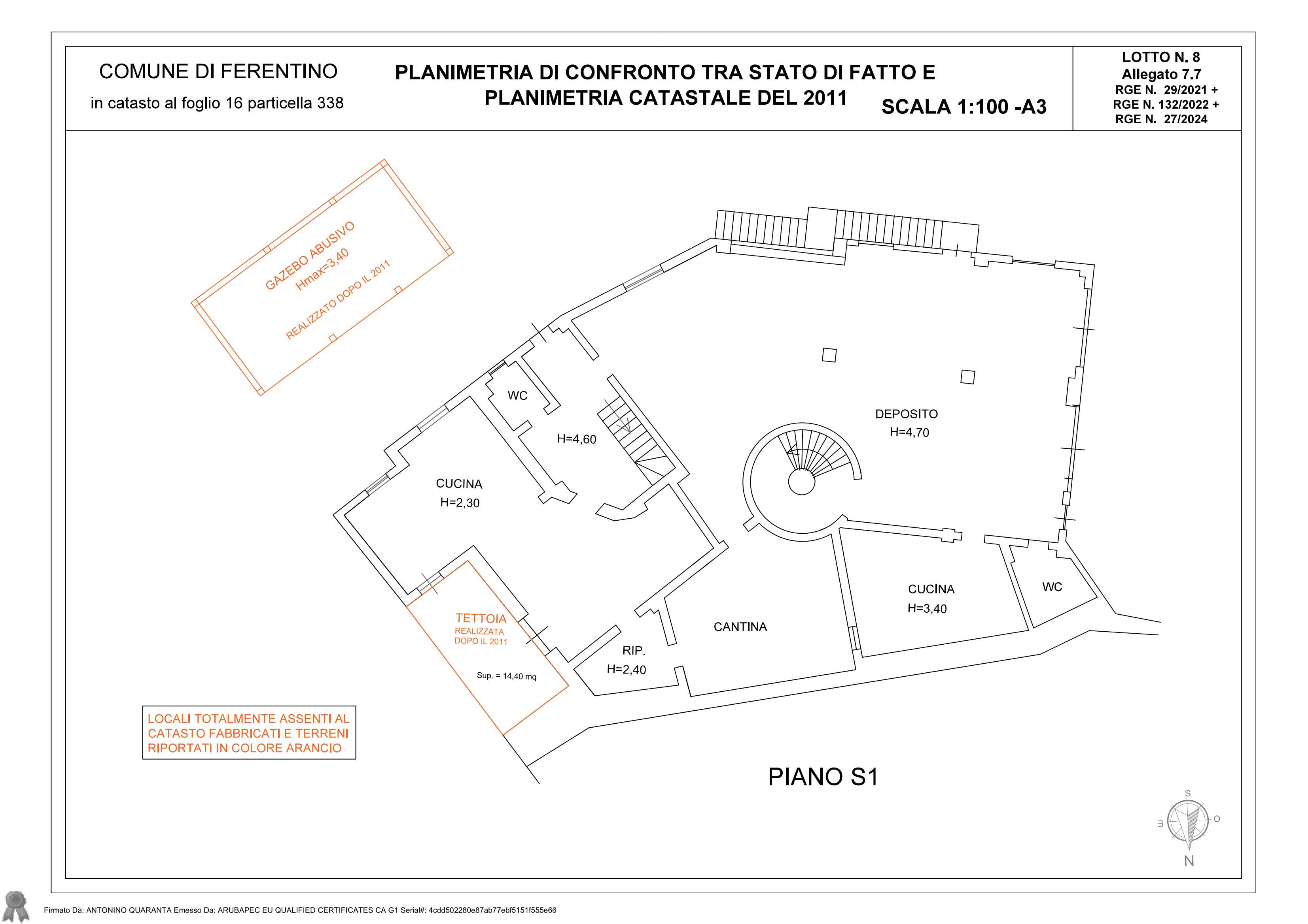 immobile villa all'asta in Via Croce Tani Fumone - Ferentino (FR) - 1