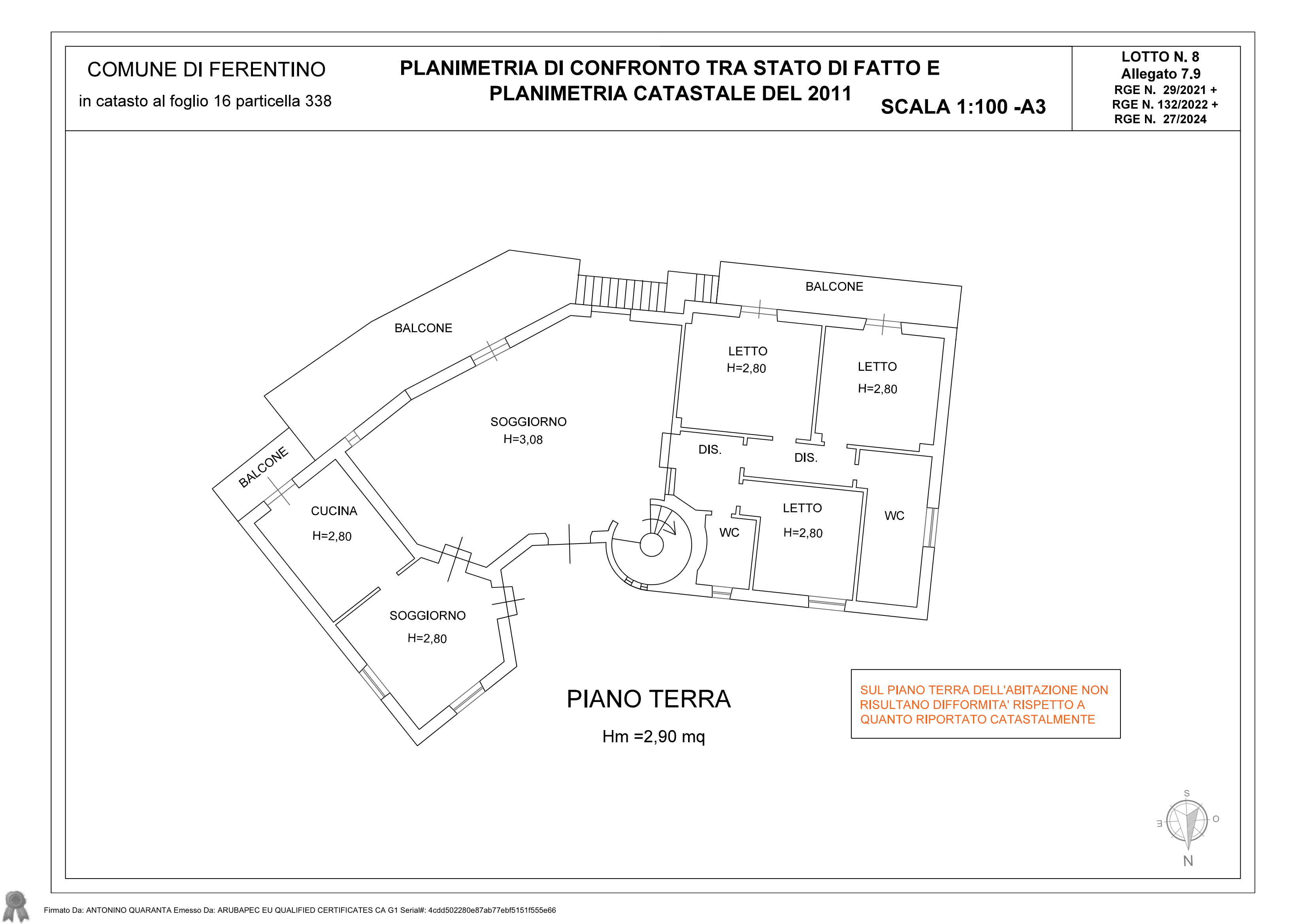 immobile villa all'asta in Via Croce Tani Fumone - Ferentino (FR) - 4