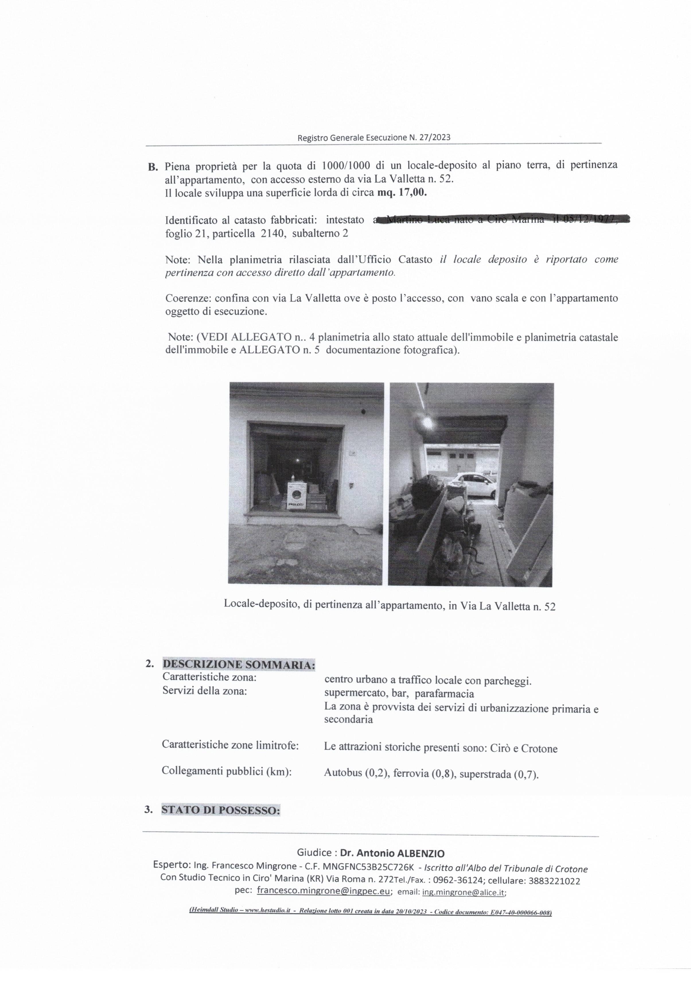 immobile appartamento all'asta in Via La Valletta n54 - 88811 Cirò Marina (KR) - 3