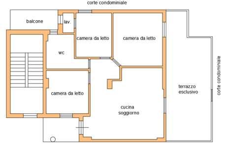 planimetria APPARTAMENTO ALL'ASTA IN VIA CIRCUMVALLAZIONE, SPERONE (AV) - 1