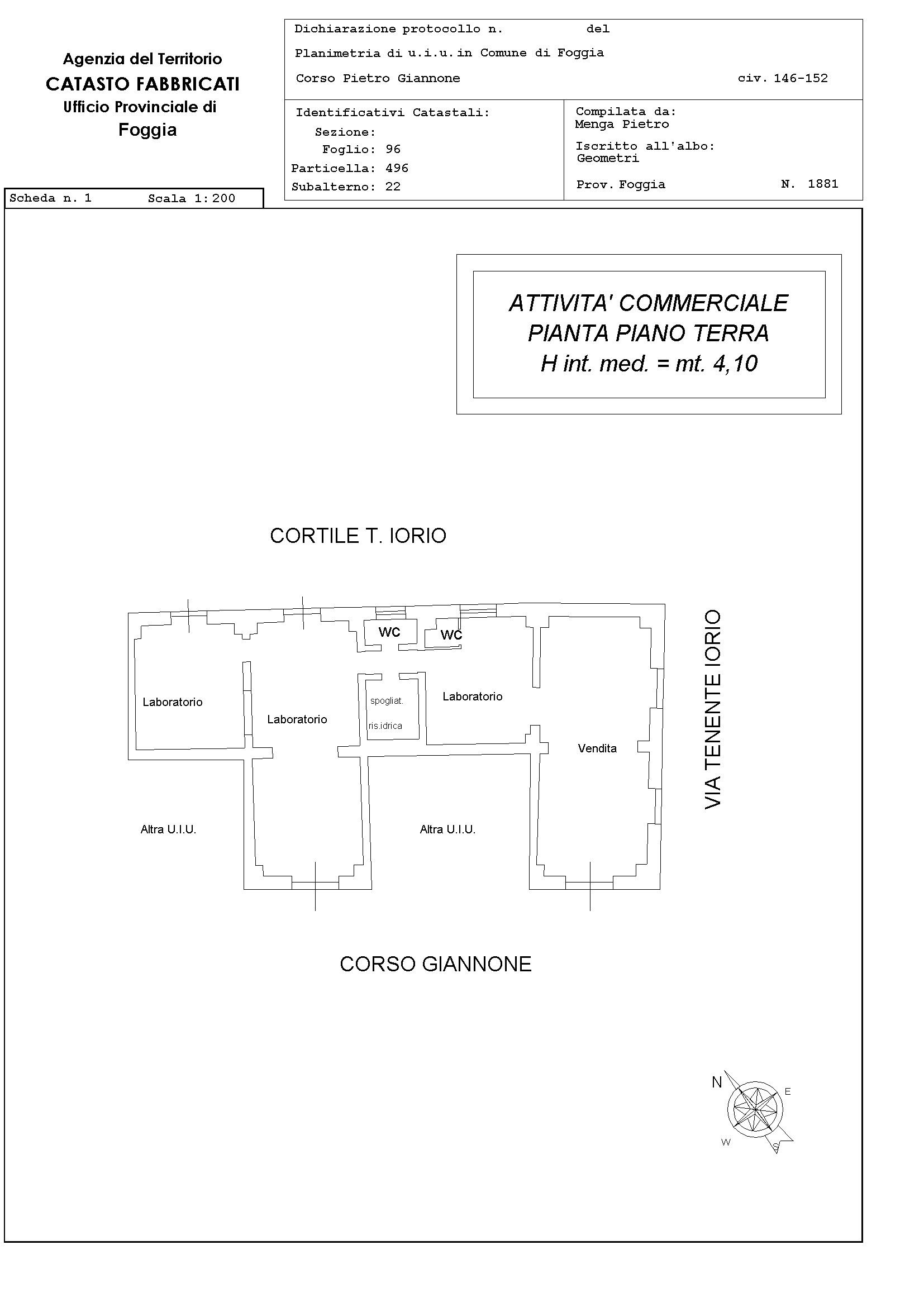 immobile laboratorio all'asta in Corso Pietro Giannone, 146, 71121 Foggia FG, Italia Foggia, Foggia - 4