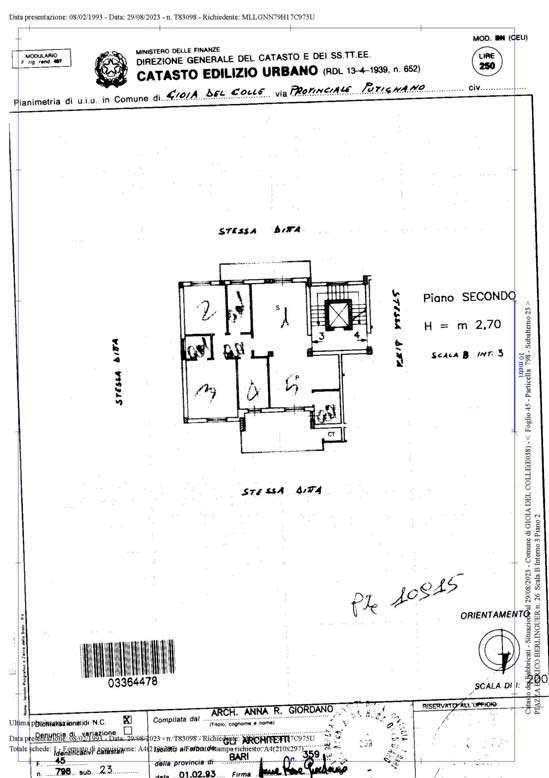 immobile appartamento all'asta in Piazza Enrico Berlinguer, 26, 70023 Gioia del Colle BA, Italia Gioia Del Colle, Bari - 2