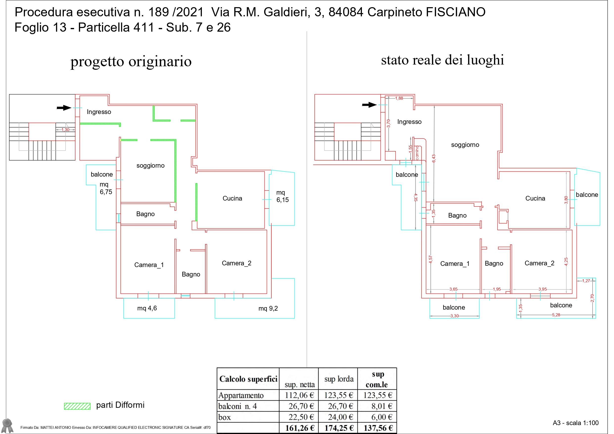 immobile appartamento all'asta in Via Raffaele Maria Galdieri, n 3 - 84084 Fisciano (SA) - 2