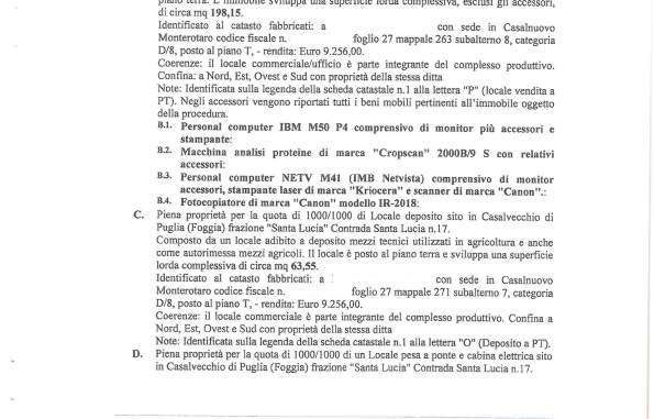 immobile attivita commerciale all'asta in Contrada Santa Lucia , 17 - 71030 Casalvecchio di Puglia (FG) - 4