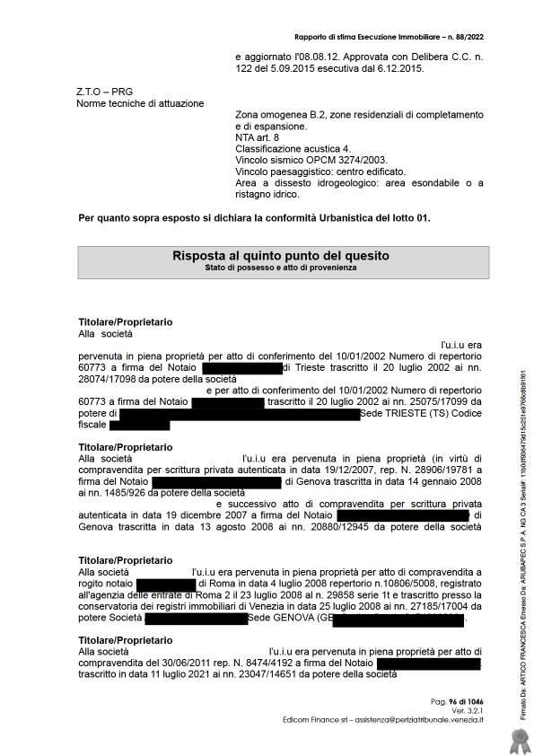 immobile posto auto all'asta in Via Jacopo Filiasi - 30172 Venezia (VE) - 4