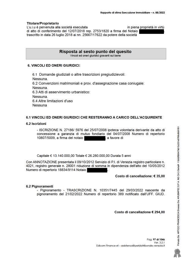 immobile posto auto all'asta in Via Jacopo Filiasi - 30172 Venezia (VE) - 5