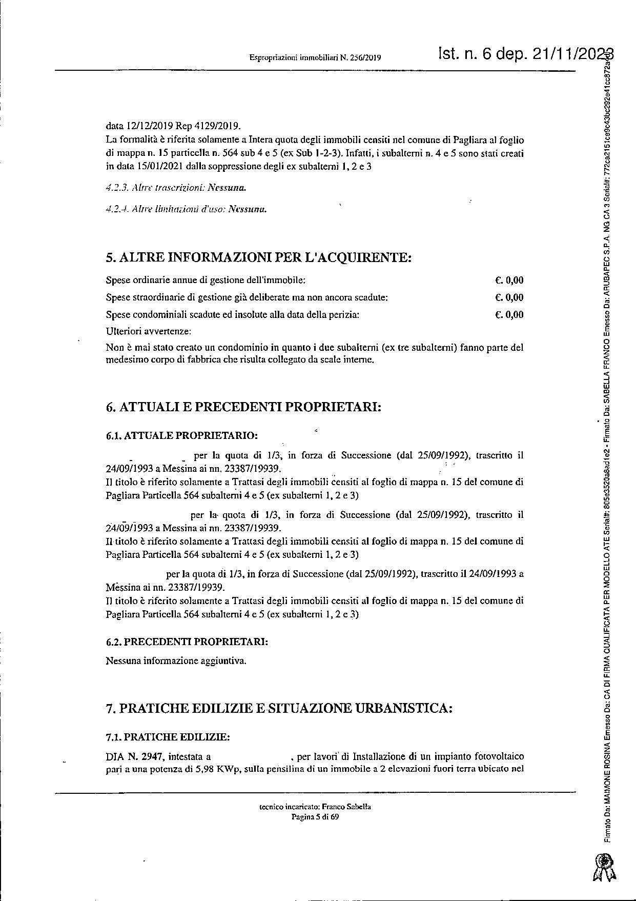 immobile appartamento all'asta in Via Risorgimento, Frazione Rocchenere, 16 - 98020 Pagliara (ME) - 5