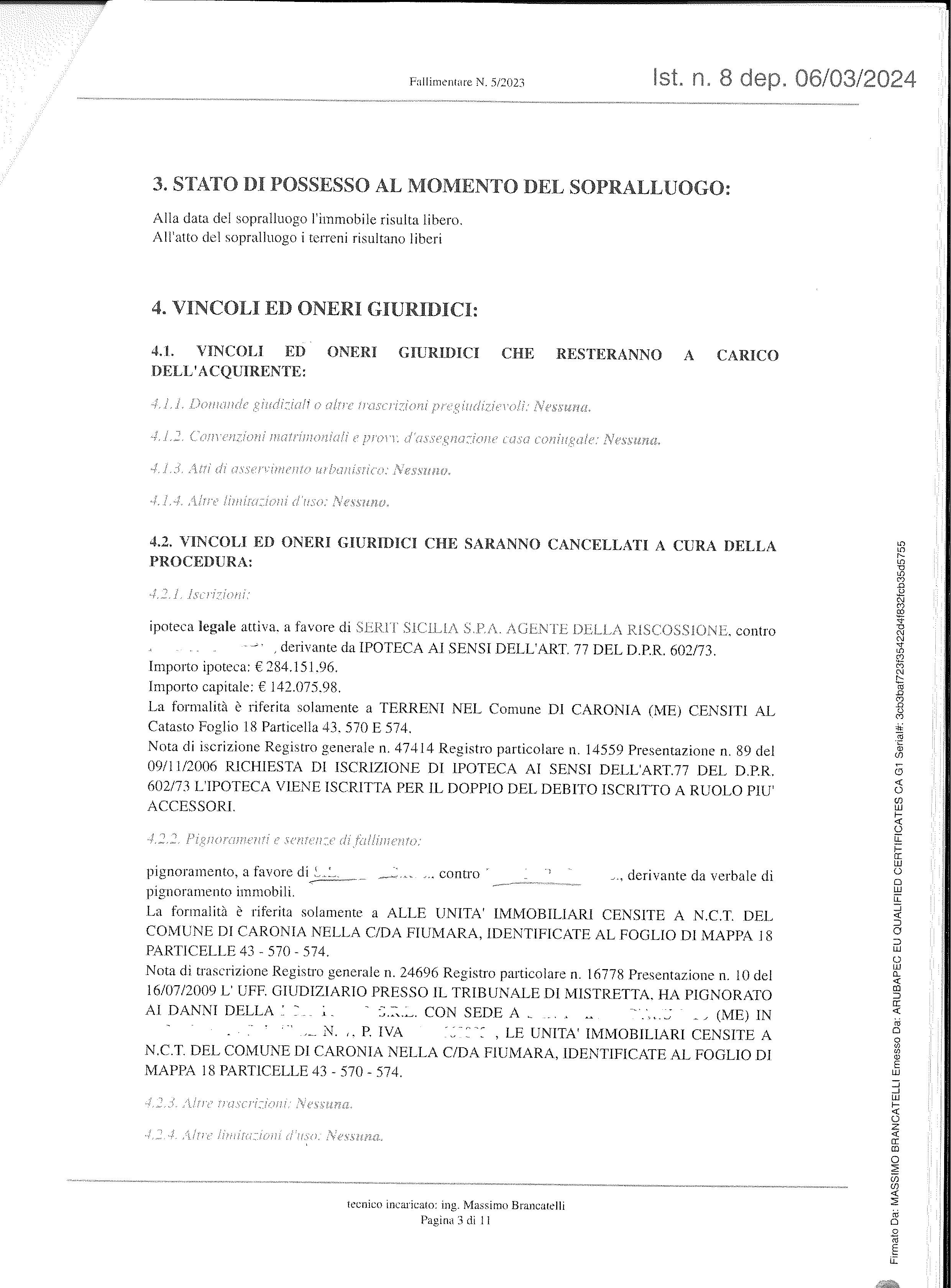 immobile terreno all'asta in Contrà Fiumara  snc - 98072 Caronia (ME) - 3