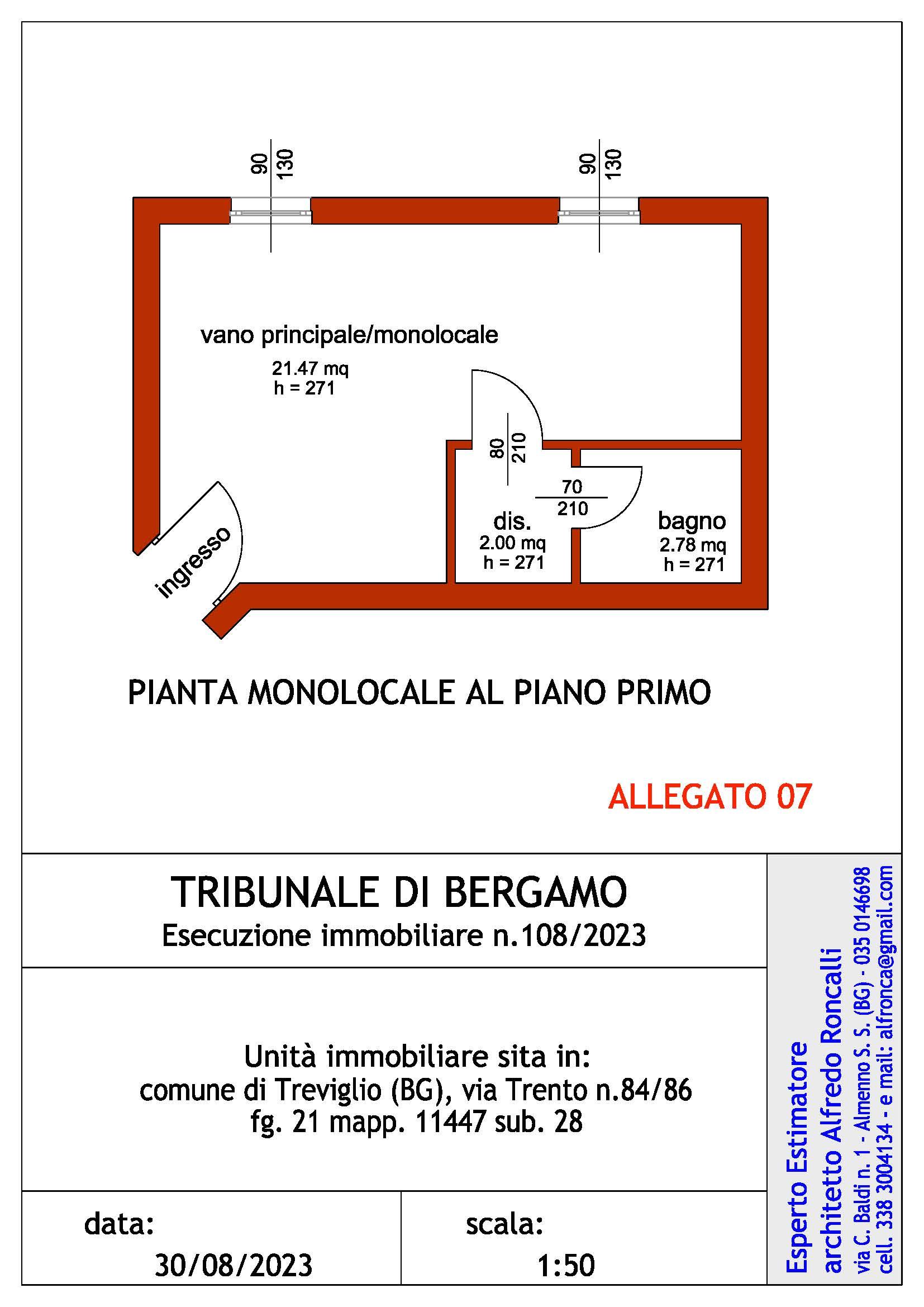 immobile appartamento all'asta in Via Trento, 84, 24047 Treviglio BG, Italia Treviglio, Bergamo - 3