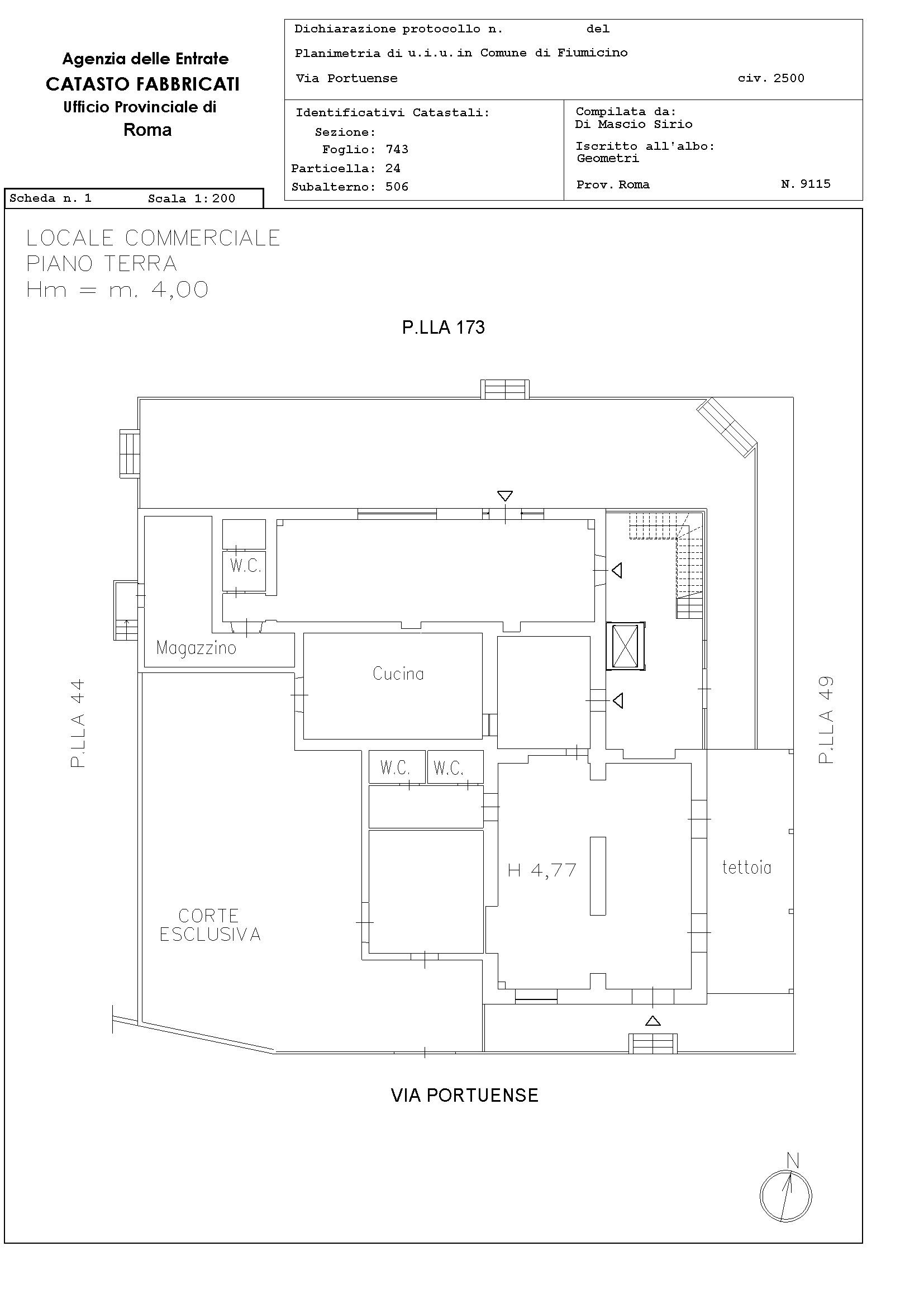 immobile negozio all'asta in Via Portuense 2500 e Piazza Gen Carlo Alberto Dalla Chiesa 43 - 00054 Fiumicino (RM) - 4