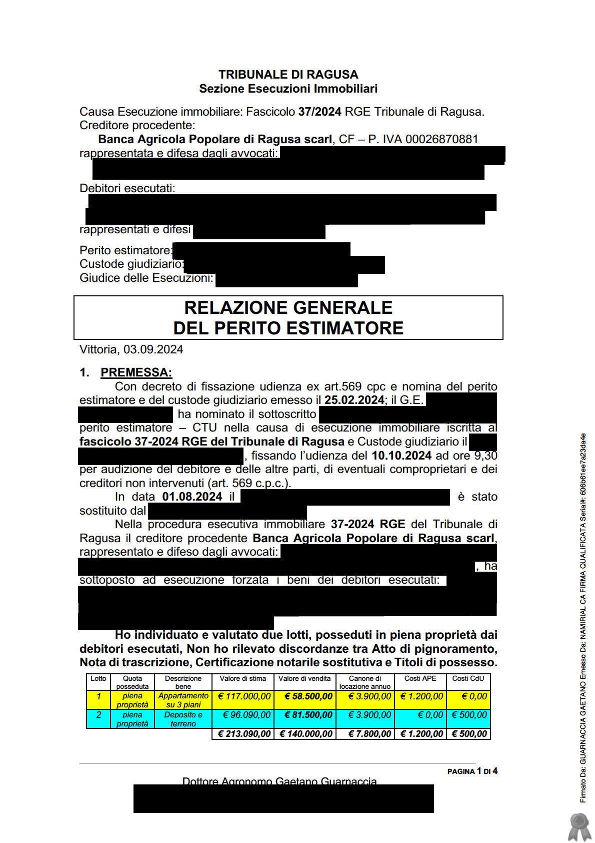 immobile appartamento all'asta in Via Frà Mansueto Cobisi 16 - 97013 Comiso (RG) - 1