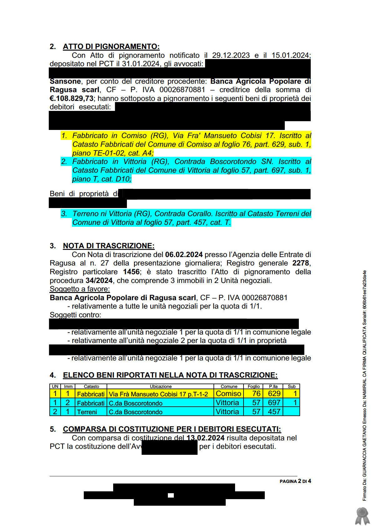 immobile appartamento all'asta in Via Frà Mansueto Cobisi 16 - 97013 Comiso (RG) - 2