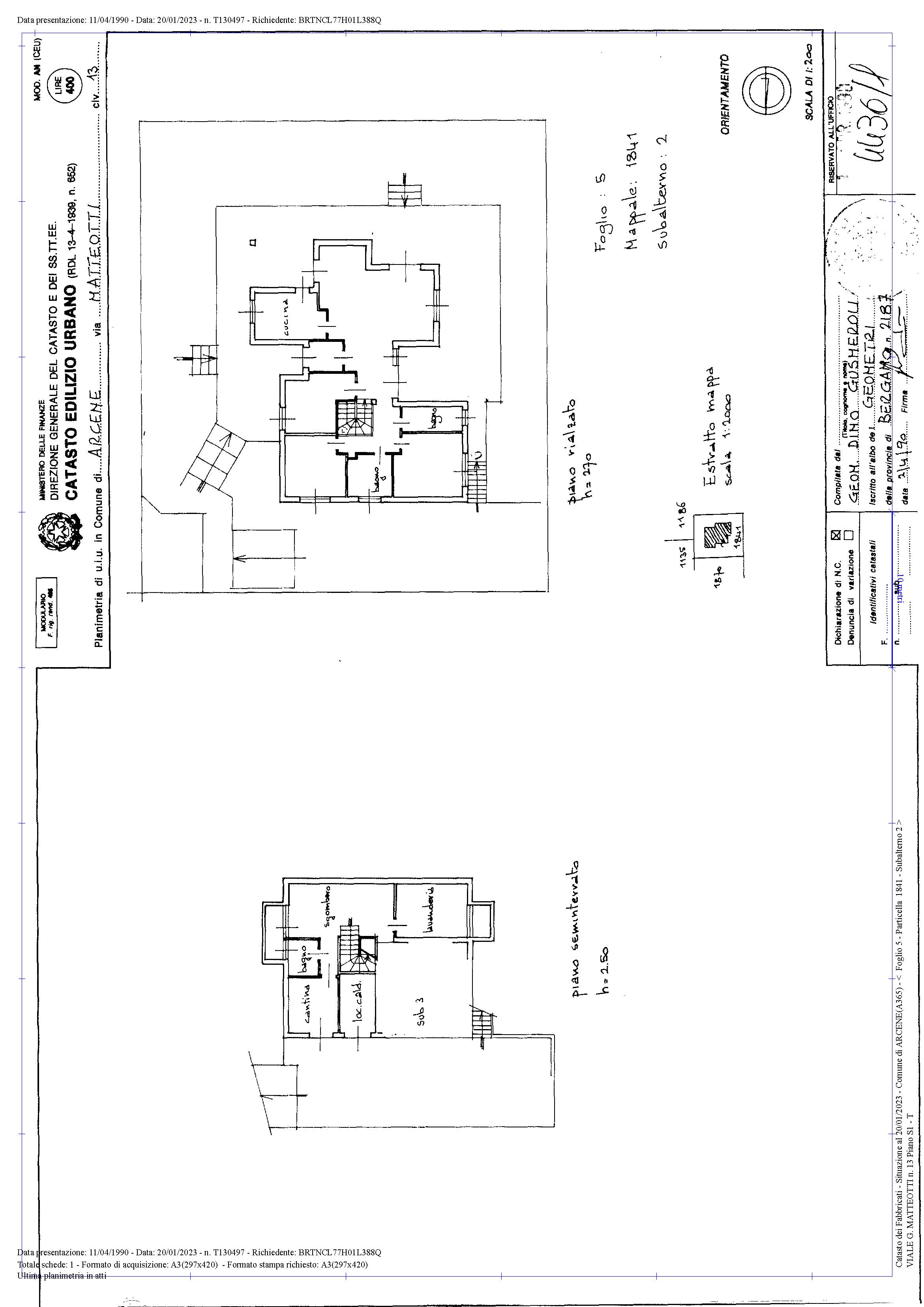 immobile appartamento all'asta in Via Giacomo Matteotti, 11, 24040 Arcene BG, Italia Arcene, Bergamo - 1
