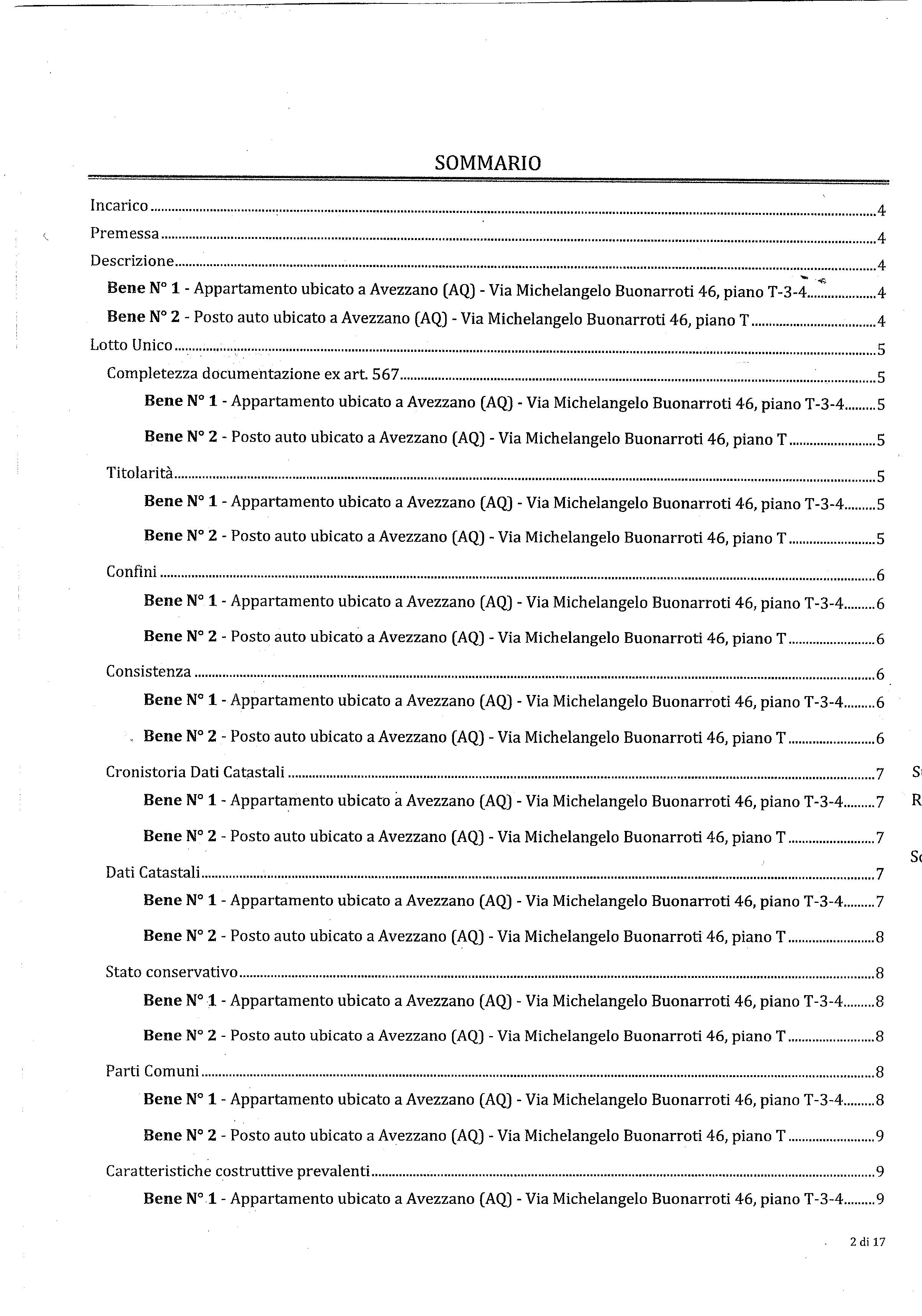 immobile appartamento all'asta in via michelangelo buonarroti 46 - 67051 Avezzano (AQ) - 2