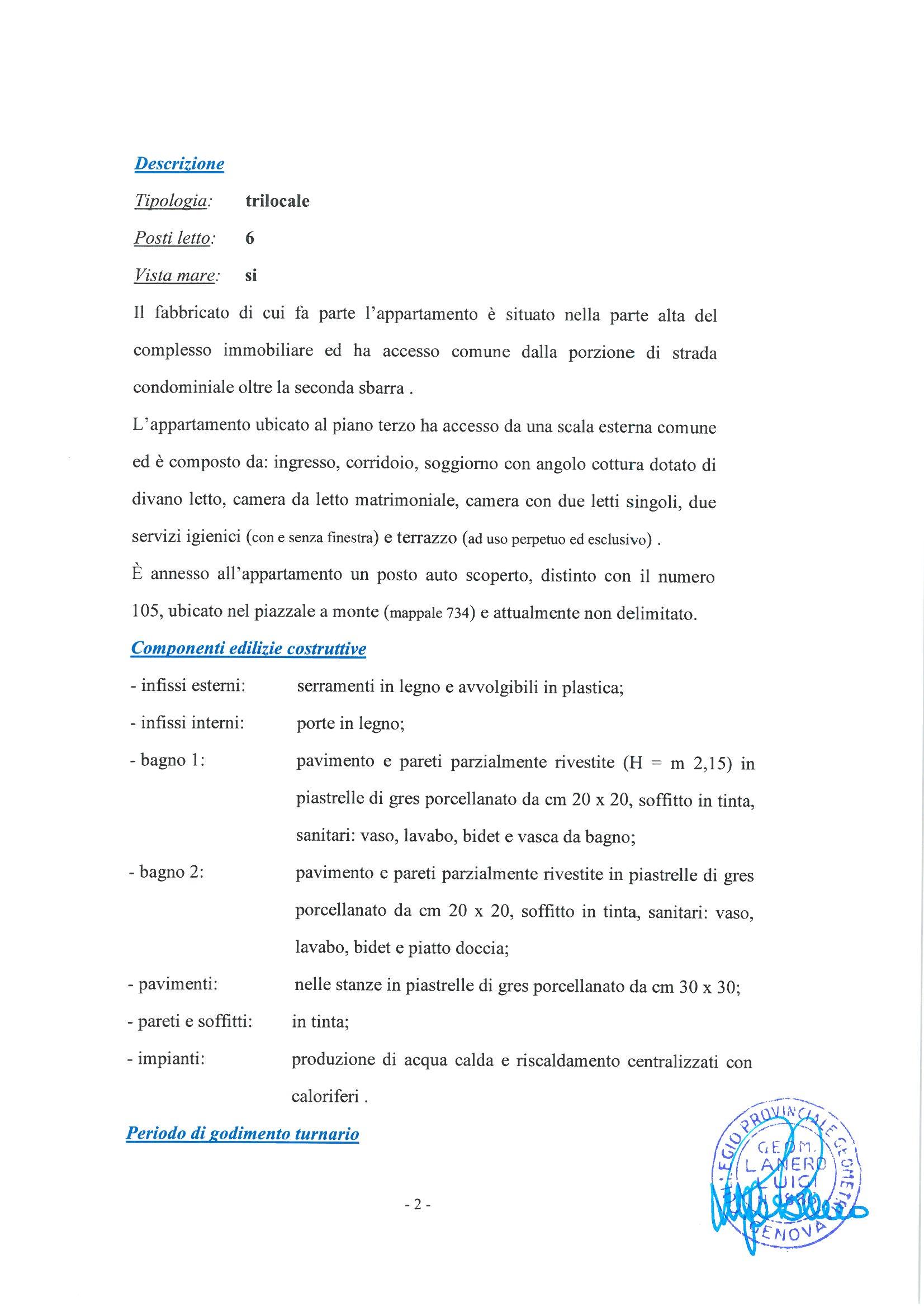 immobile appartamento all'asta in Frazione San Michele di Pagana - Località Saltincelo - Via Pietrafredda - 16035 Rapallo (GE) - 2