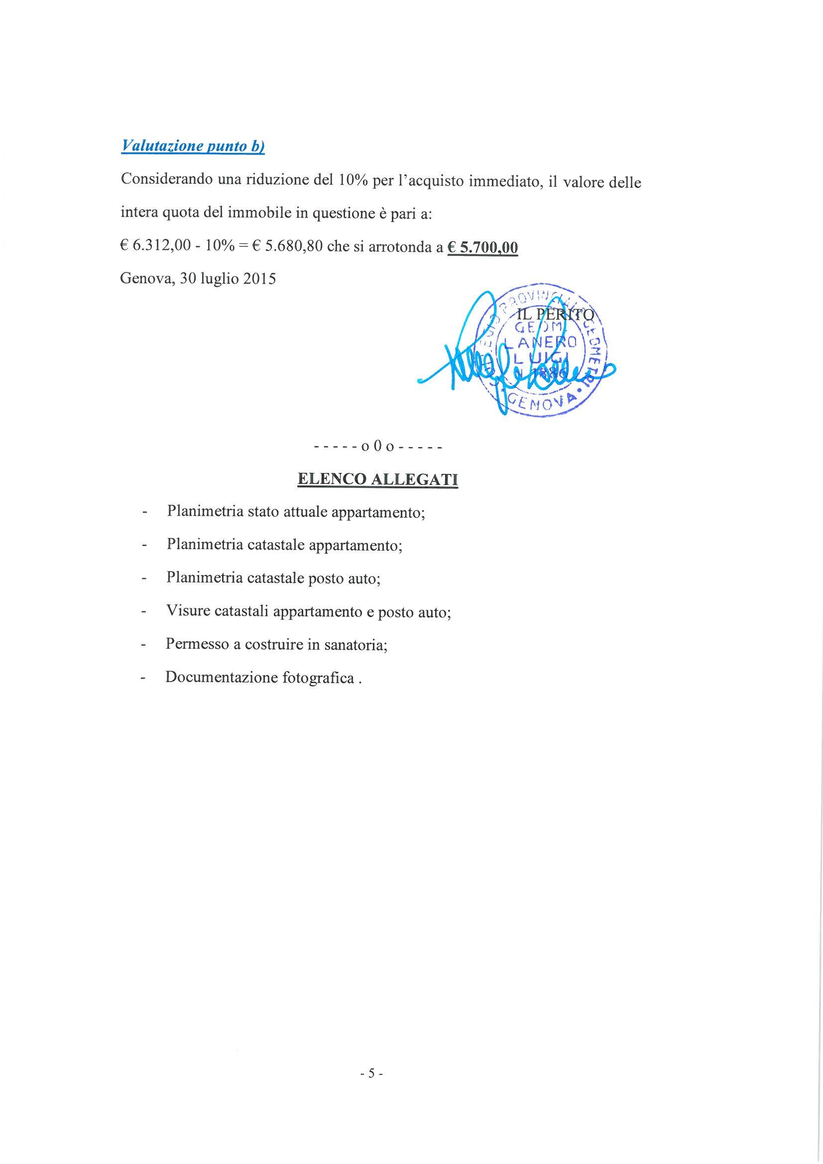 immobile appartamento all'asta in Frazione San Michele di Pagana - Località Saltincelo - Via Pietrafredda - 16035 Rapallo (GE) - 5