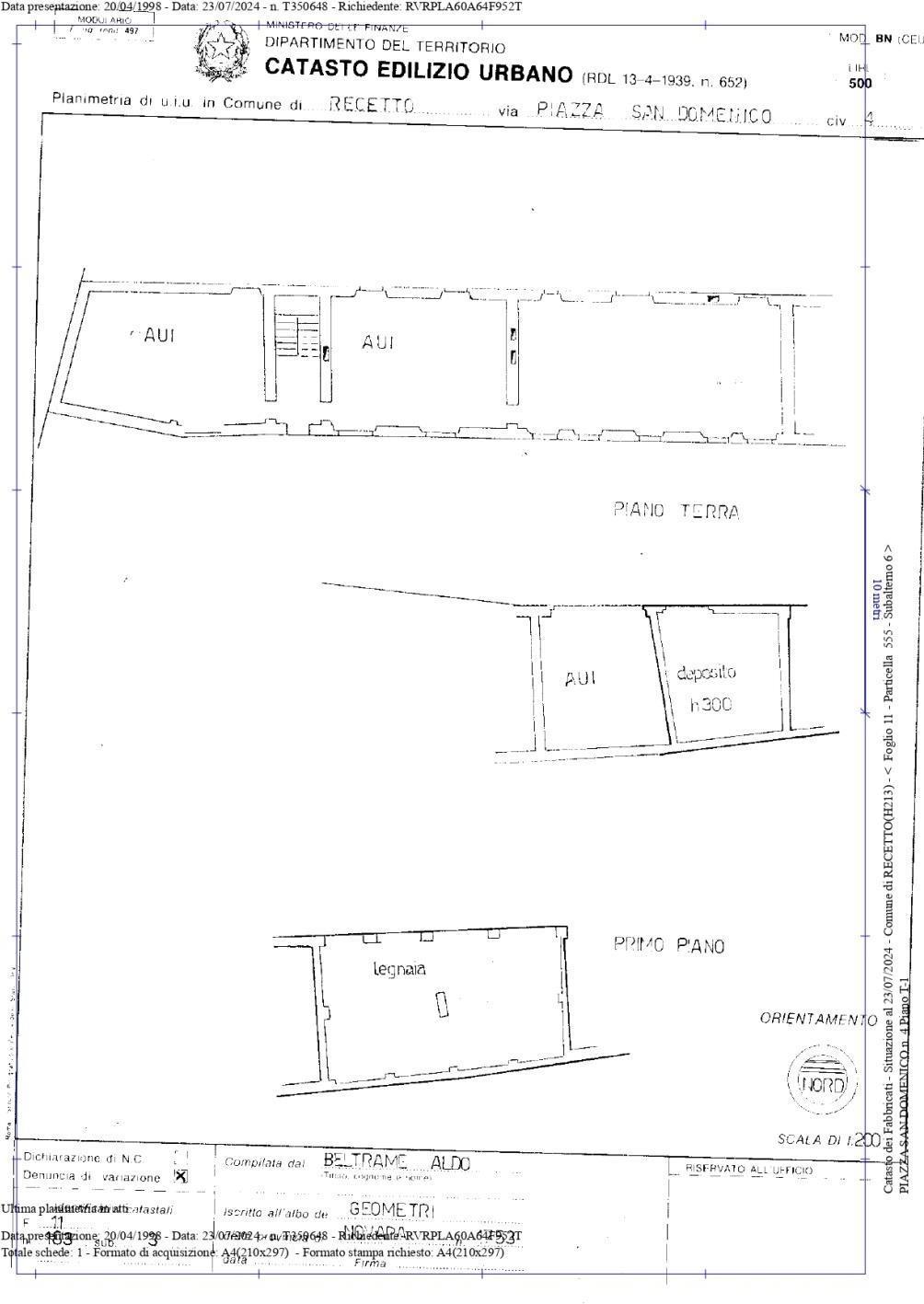 immobile appartamento all'asta in Piazza San Domenico n 2 - Recetto (NO) - 3