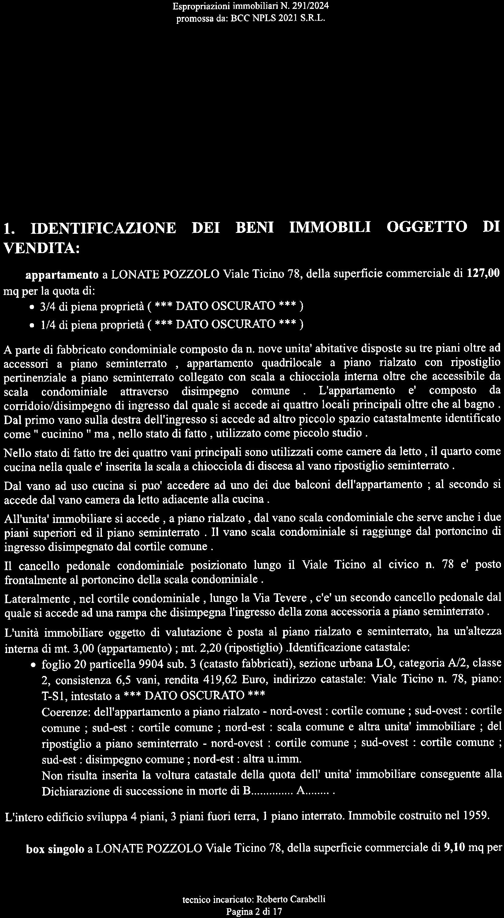 immobile appartamento all'asta in Via TICINO 78 - 21015 Lonate Pozzolo (VA) - 4