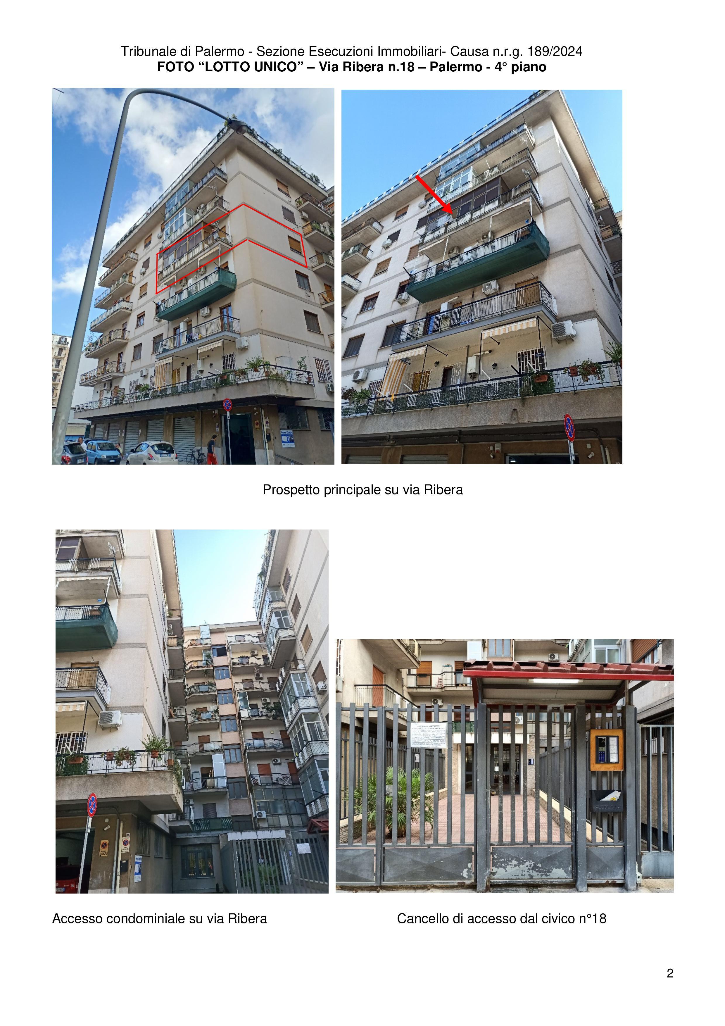 immobile appartamento all'asta in Via Ribera, 18, 90138 Palermo PA, Italia Palermo, Palermo - 1