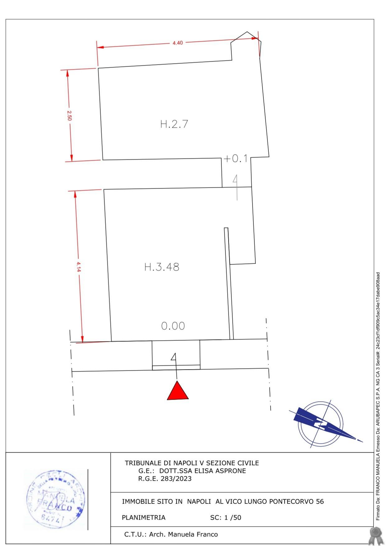 immobile magazzino all'asta in Vico Lungo Pontecorvo, 56, 80135 Napoli NA, Italia Napoli, Napoli - 1
