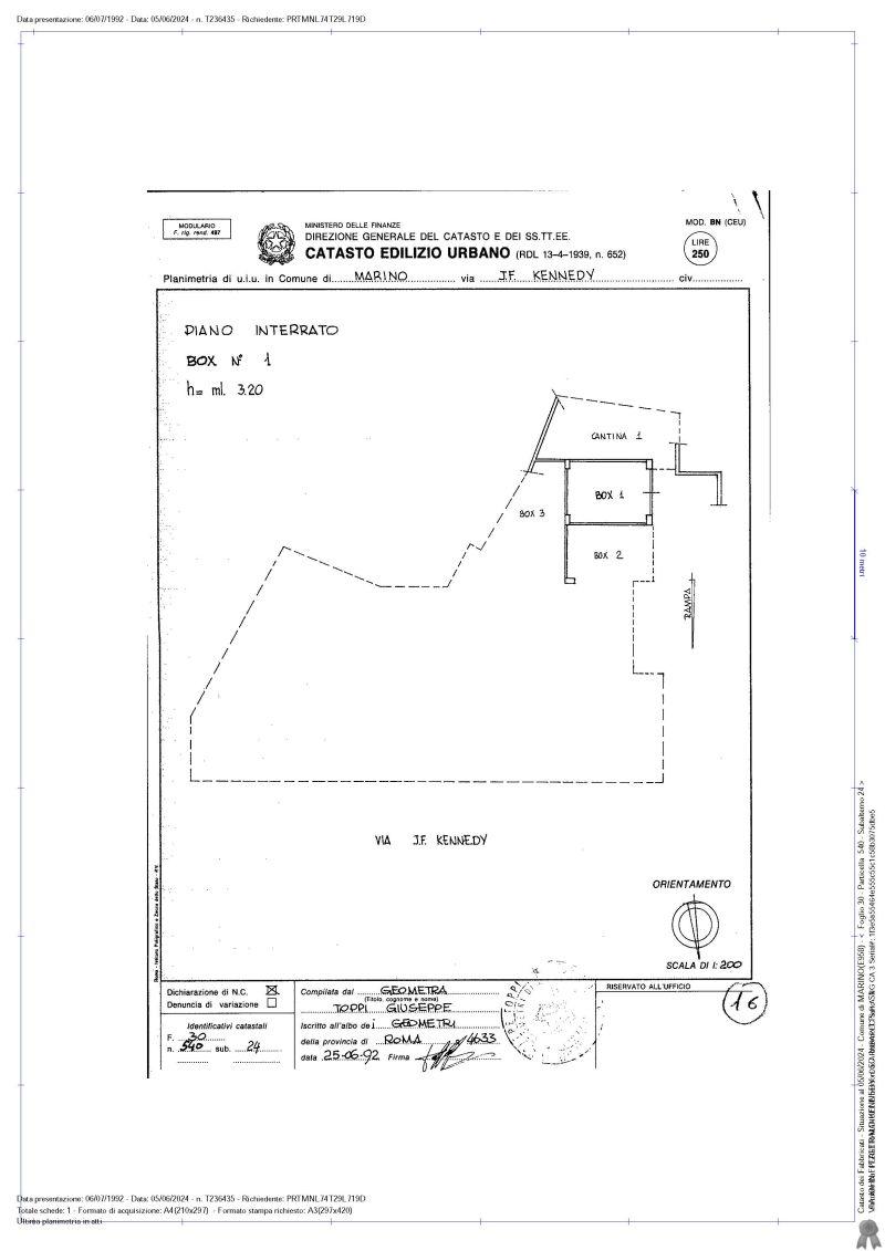 immobile garage all'asta in Via J F Kennedy, 3, 00040 Marino RM, Italia Marino, Roma - 5