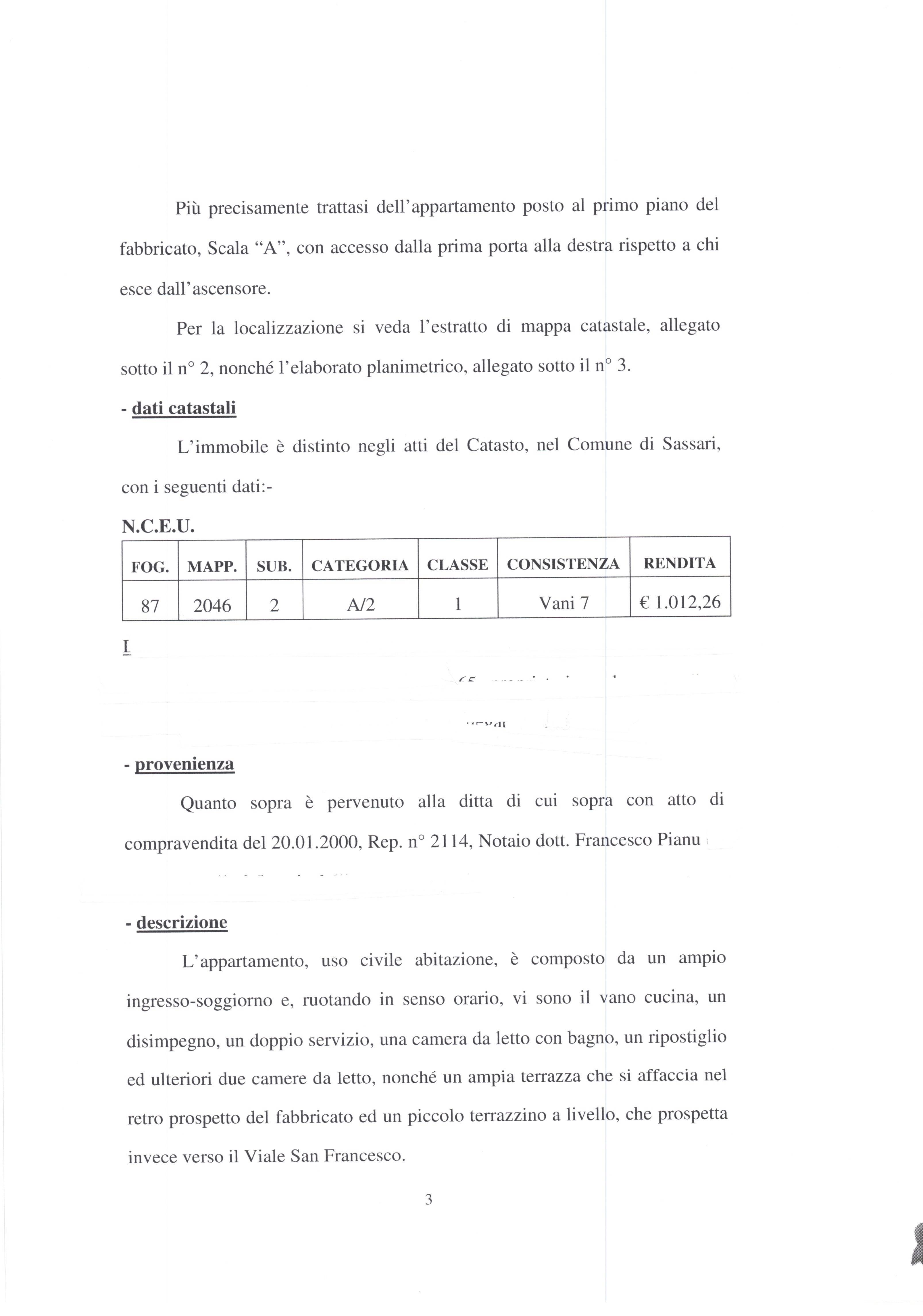 immobile appartamento all'asta in Viale S Francesco, 8, 07100 Sassari SS, Italia Sassari, Sassari - 3