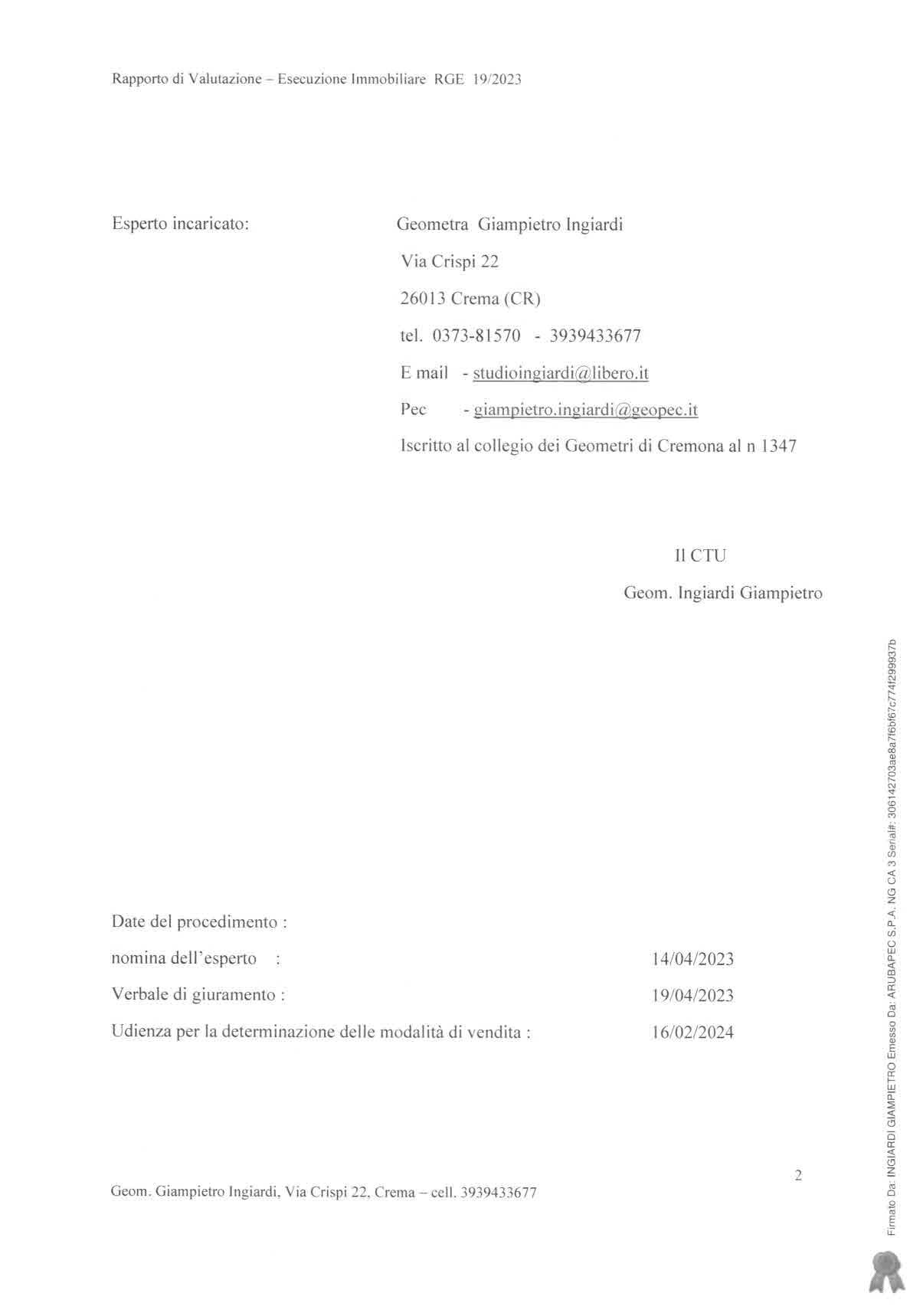 immobile appartamento all'asta in Via Fornace 10 - 26039 Vescovato (CR) - 2