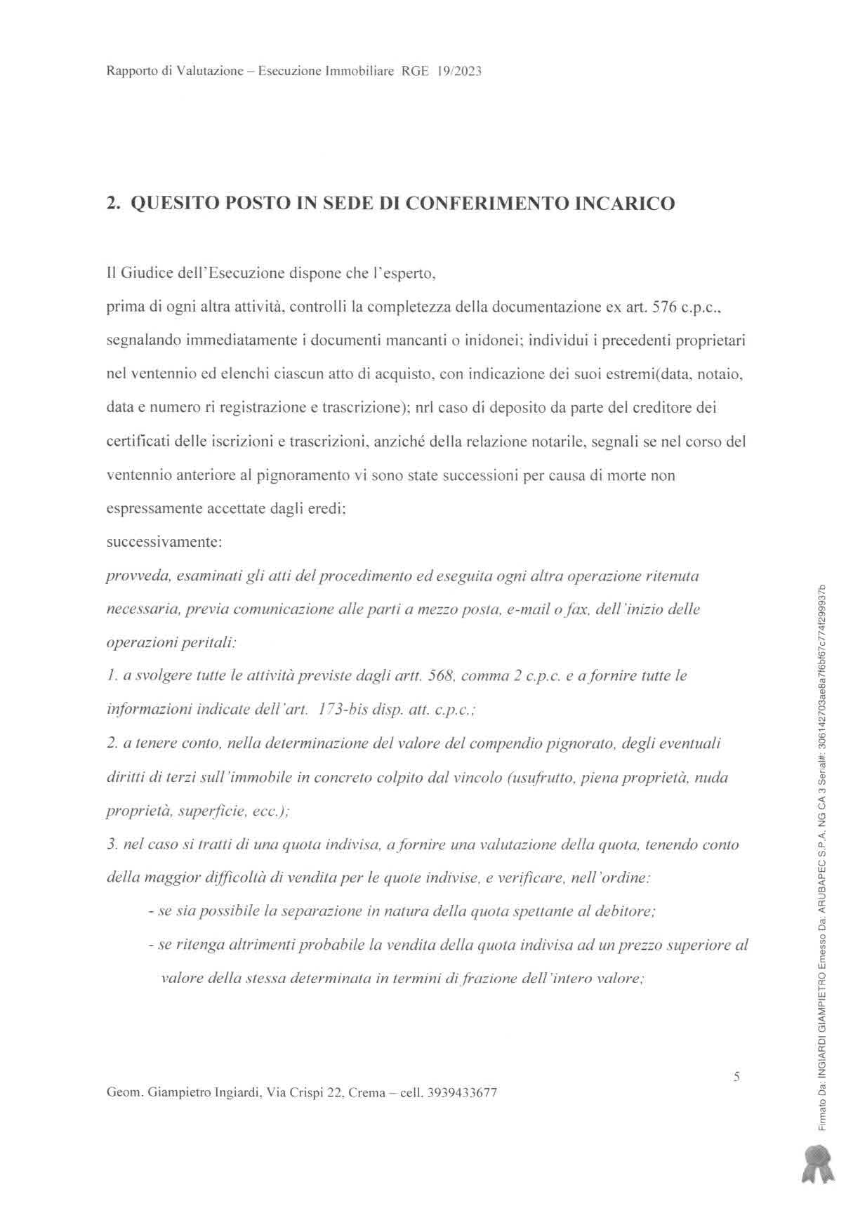 immobile appartamento all'asta in Via Fornace 10 - 26039 Vescovato (CR) - 5