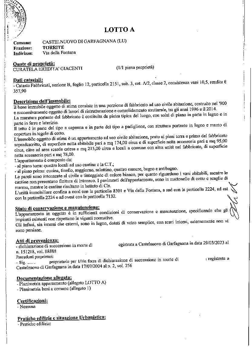 immobile appartamento all'asta in 55032 Castelnuovo di Garfagnana LU, Italia Castelnuovo Di Garfagnana, Lucca - 3