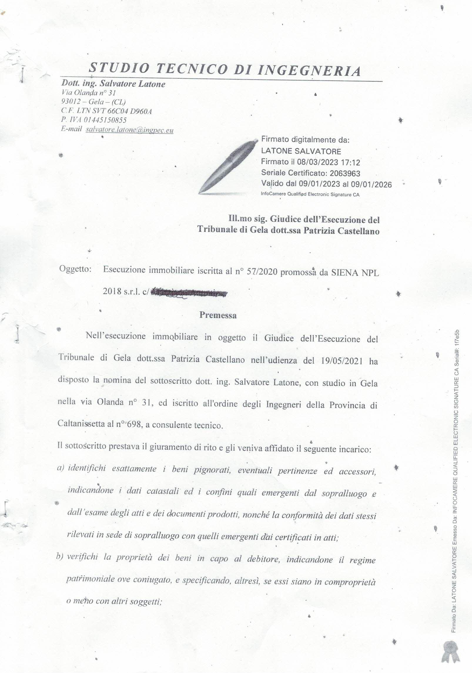 immobile appartamento all'asta in via Venezia 47 - 93015 Niscemi (CL) - 1