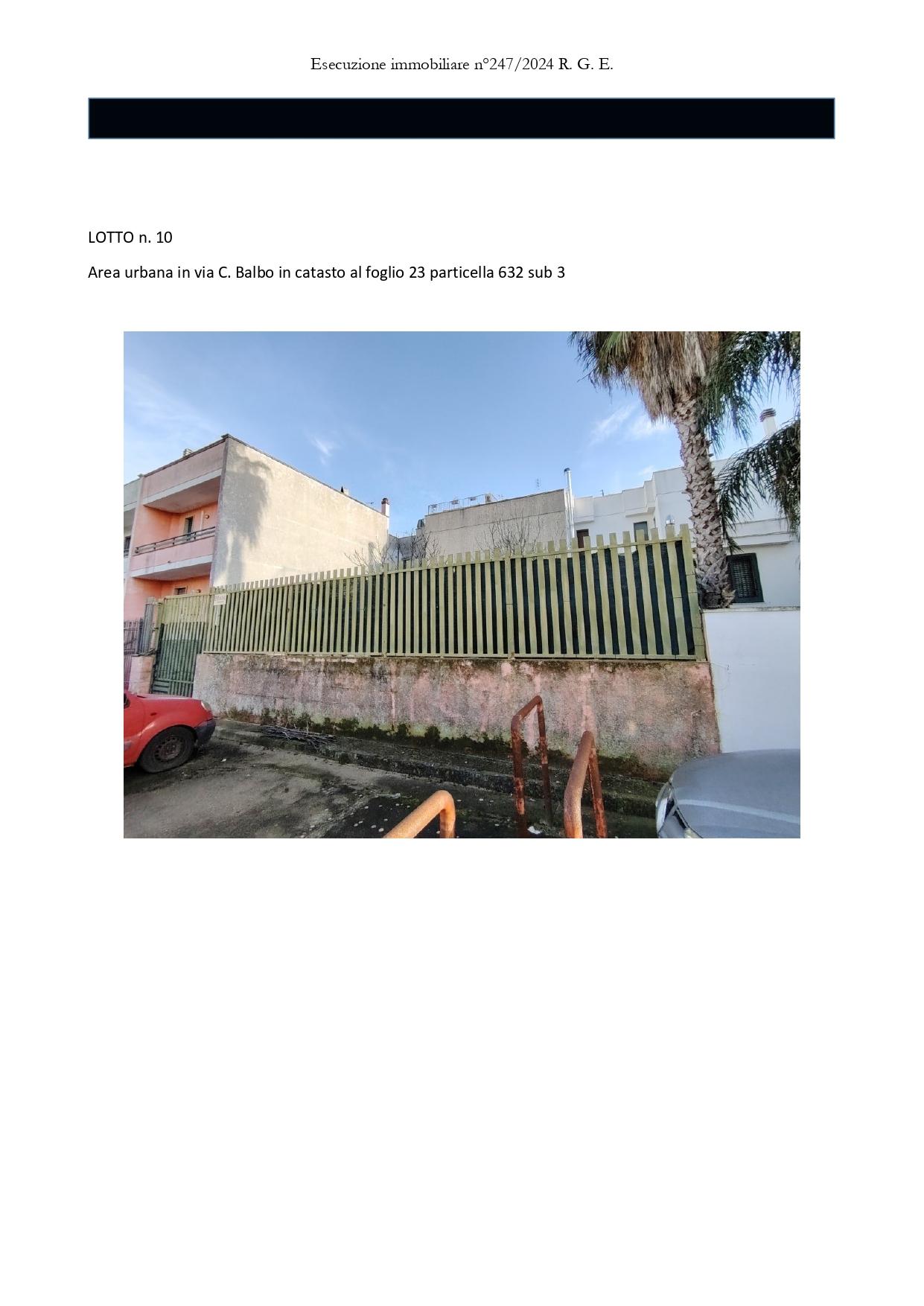 immobile terreno all'asta in Via Cesare Balbo, 73046 Matino LE, Italia Matino, Lecce - 3