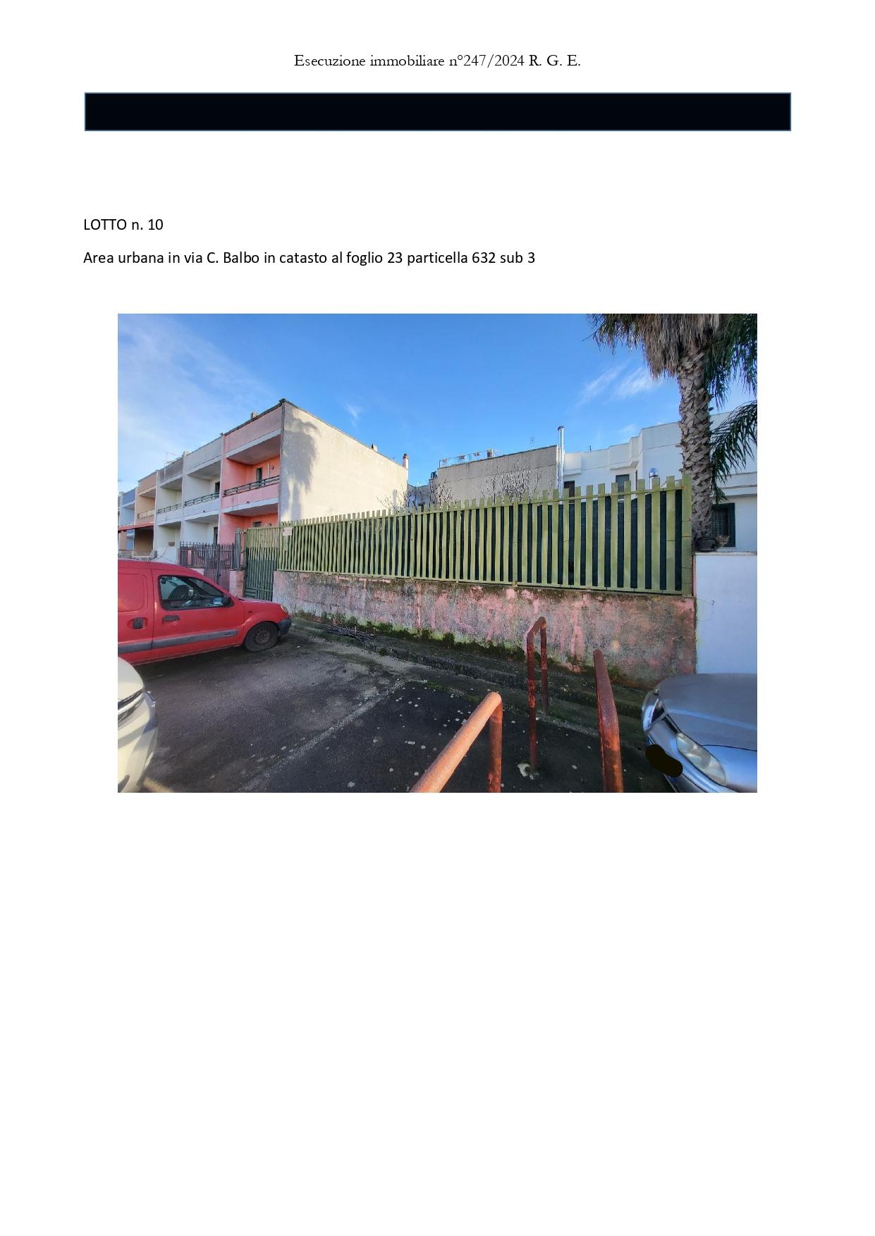 immobile terreno all'asta in Via Cesare Balbo, 73046 Matino LE, Italia Matino, Lecce - 1