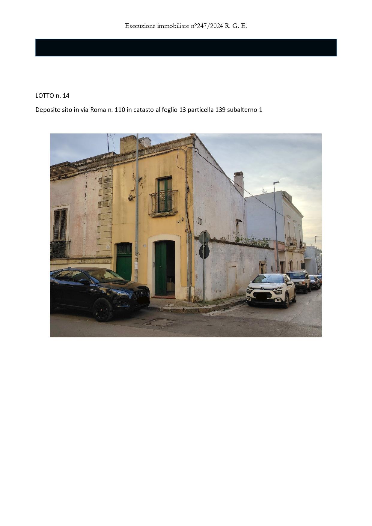 immobile magazzino all'asta in Via Roma, 110, 73046 Matino LE, Italia Matino, Lecce - 2