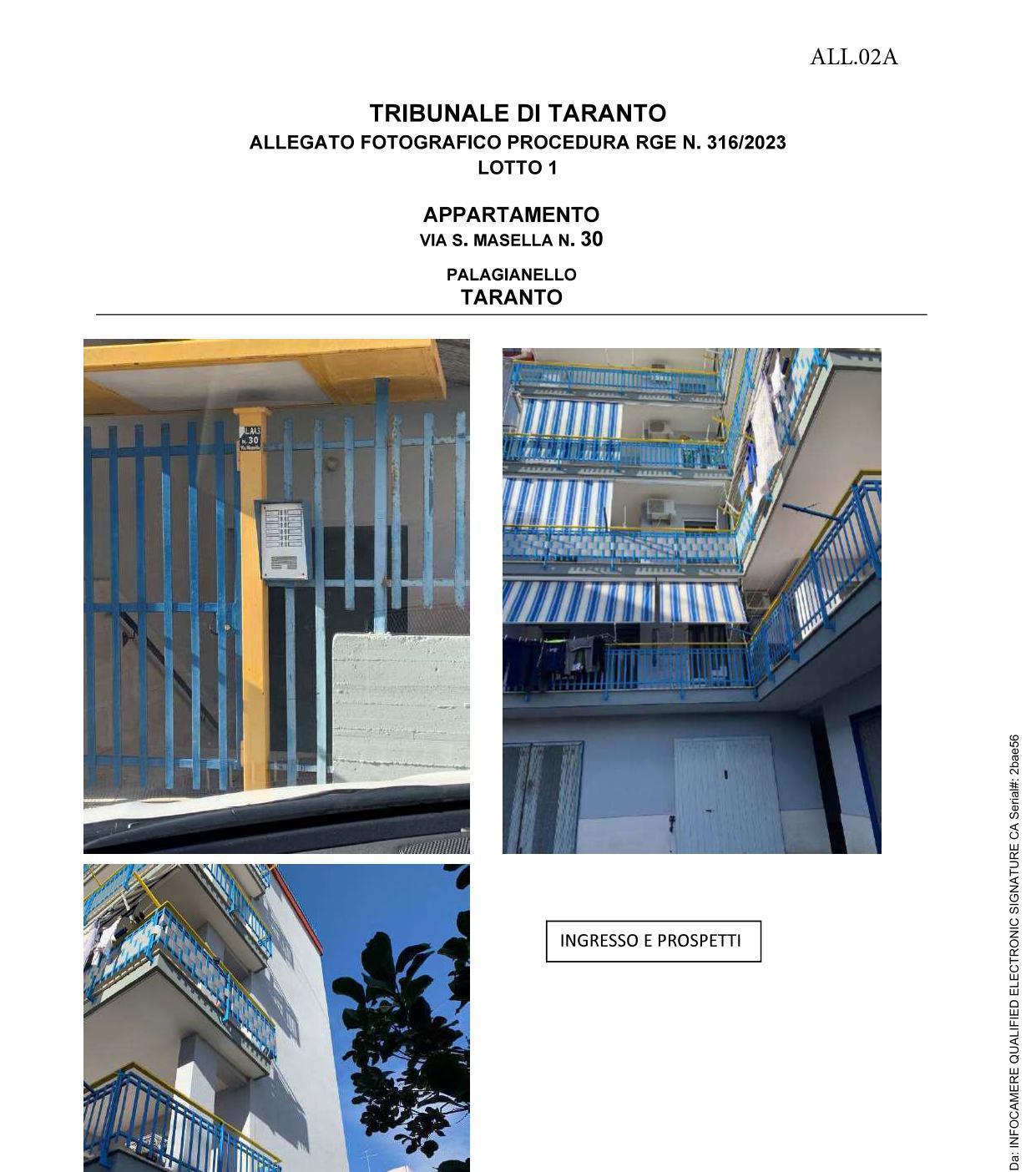 immobile appartamento all'asta in Via S Masella, 74018 Palagianello TA, Italia Palagianello, Taranto - 4