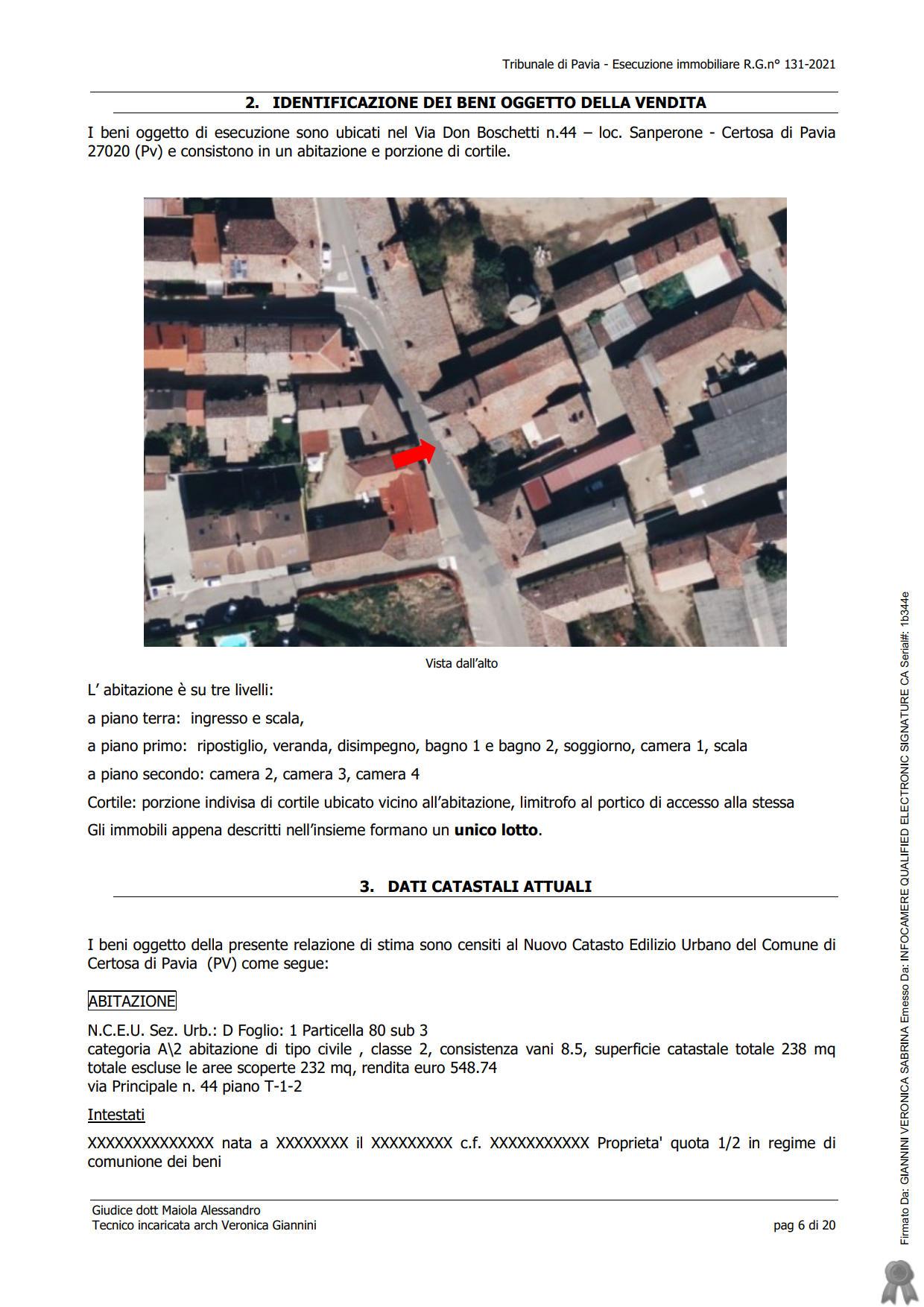 immobile appartamento all'asta in Sanperone, Via Don Boschetti, 44 - 27012 Certosa di Pavia (PV) - 1