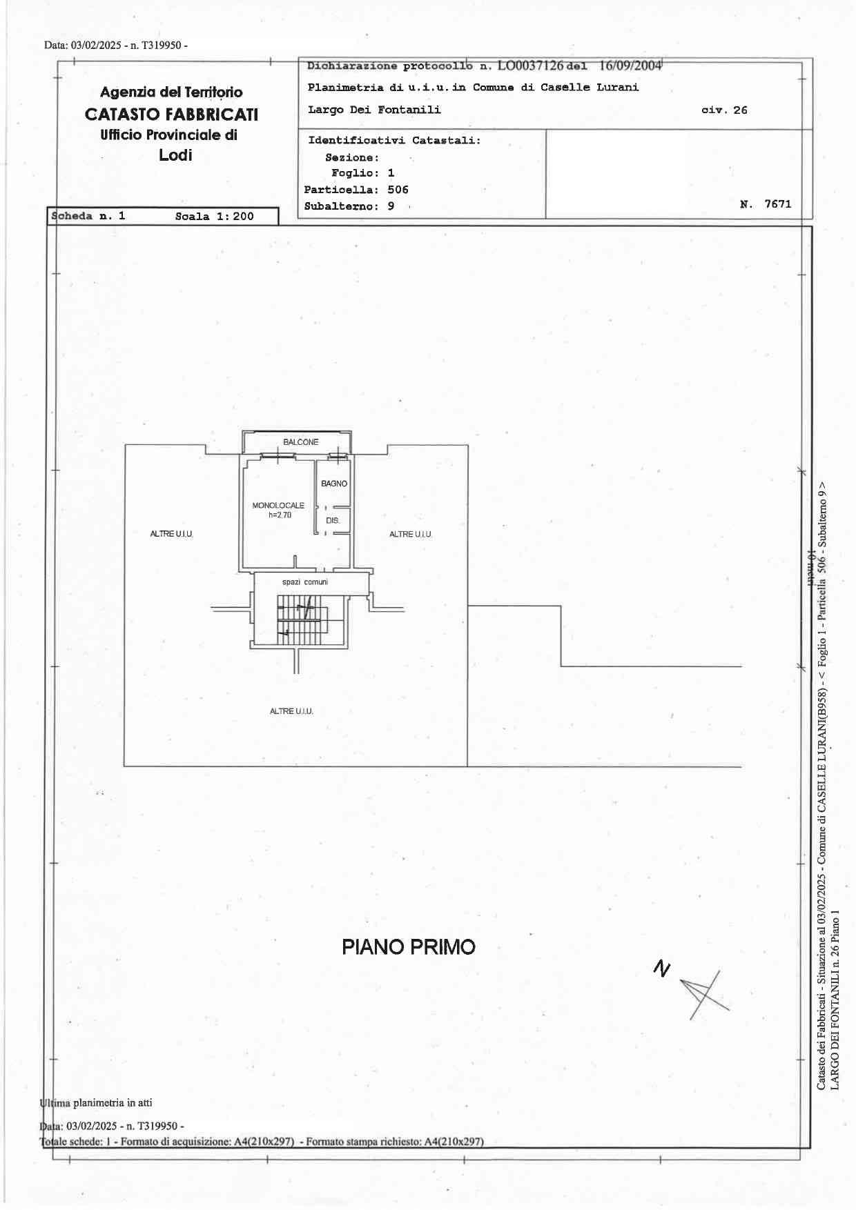 immobile appartamento all'asta in Largo Fontanili 26 - 26853 Caselle Lurani (LO) - 3