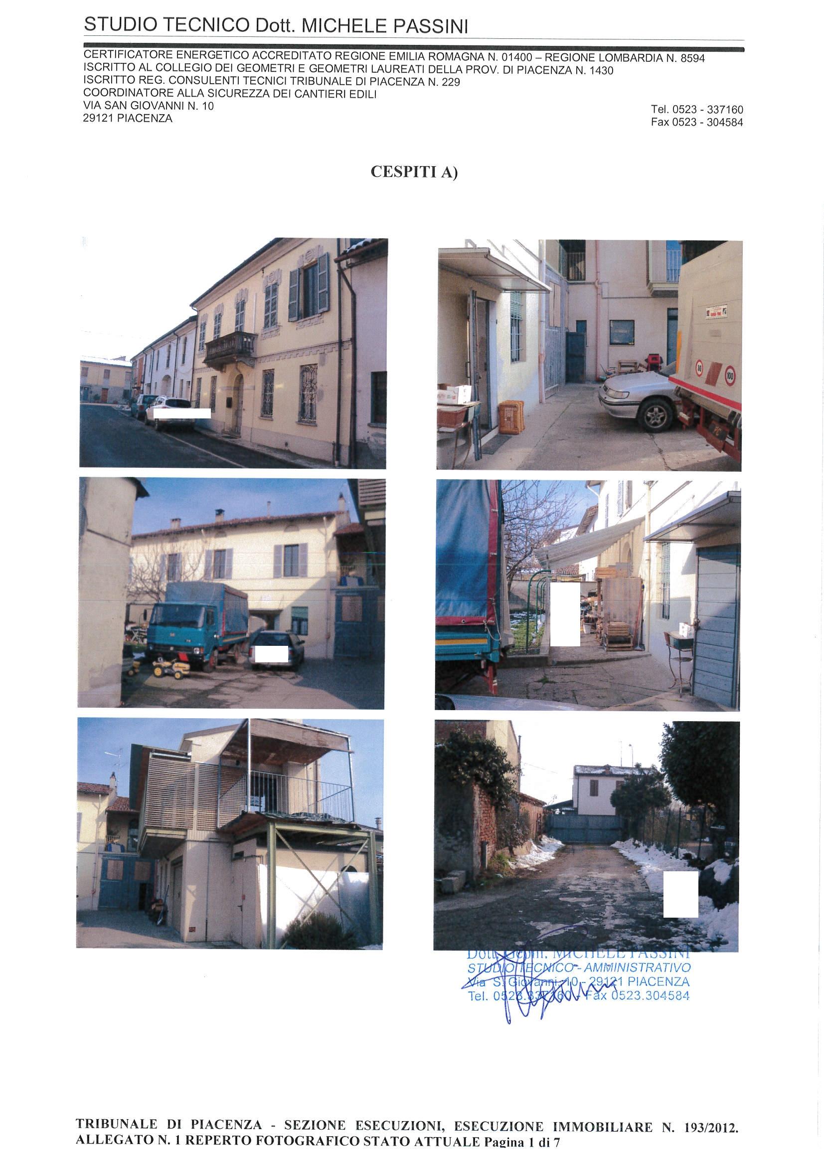 immobile appartamento all'asta in Via Matteotti 12 - 29010 Castelvetro Piacentino (PC) - 1