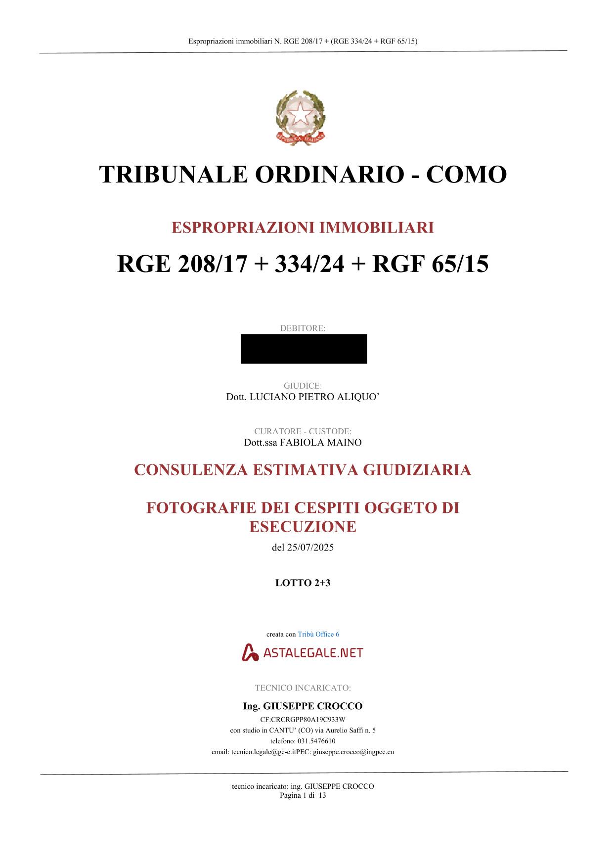 immobile attivita commerciale all'asta in Sez Maccio - Via Tevere 24 - 22079 Villa Guardia (CO) - 1