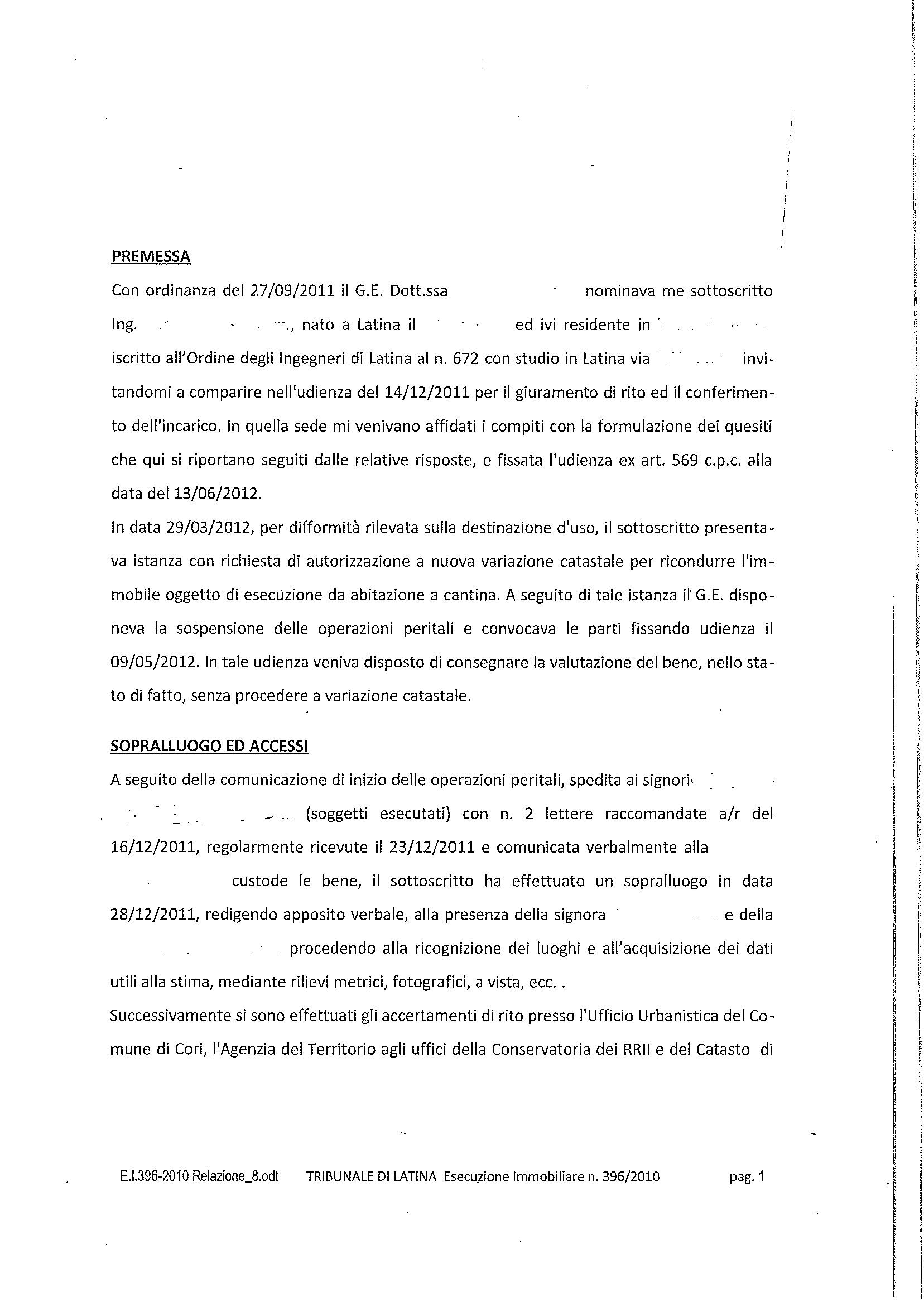 immobile appartamento all'asta in VALLE VIA POZZO DORICO, 11 TRAVERSA PEDONALE TRA VIA DELLE COLONNE E VIA NINFINA - 04010 Cori (LT) - 3