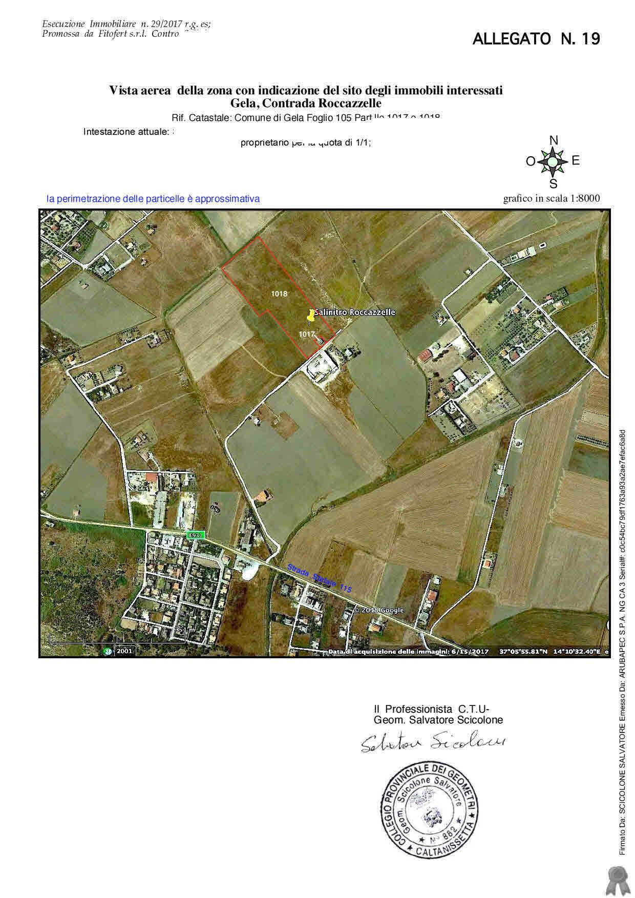 immobile terreno all'asta in Cda Roccazzelle - 93012 Gela (CL) - 1