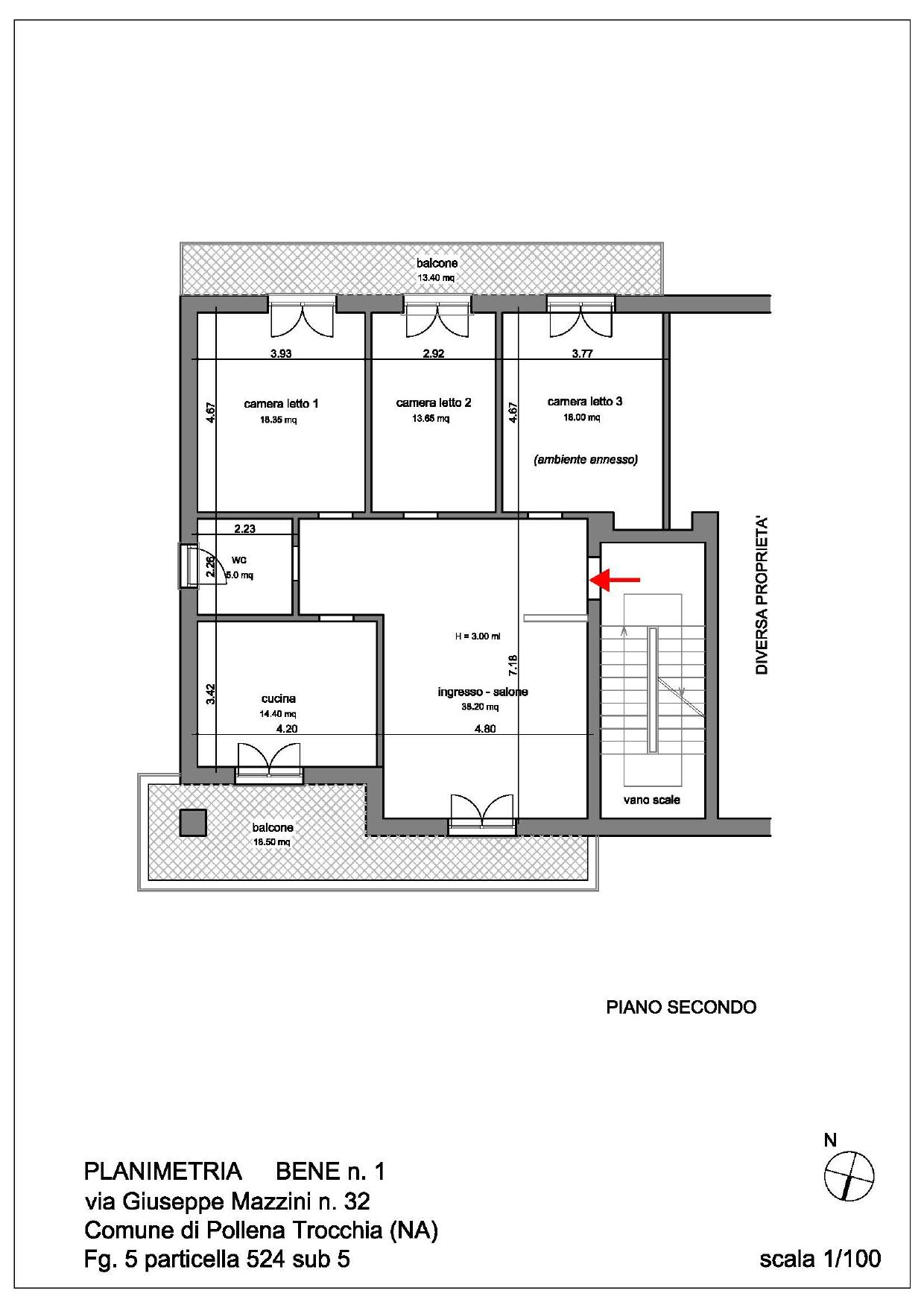 immobile appartamento all'asta in VIA GIUSEPPE MAZZINI N32 - 80040 Pollena Trocchia (NA) - 3