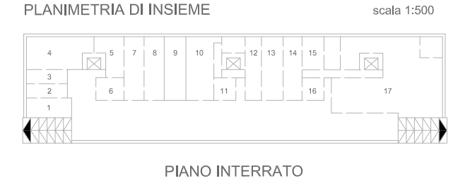 planimetria Appartamento con terrazzo, box auto e cantina in via giuseppe Fanelli, Bari (BA) - 1