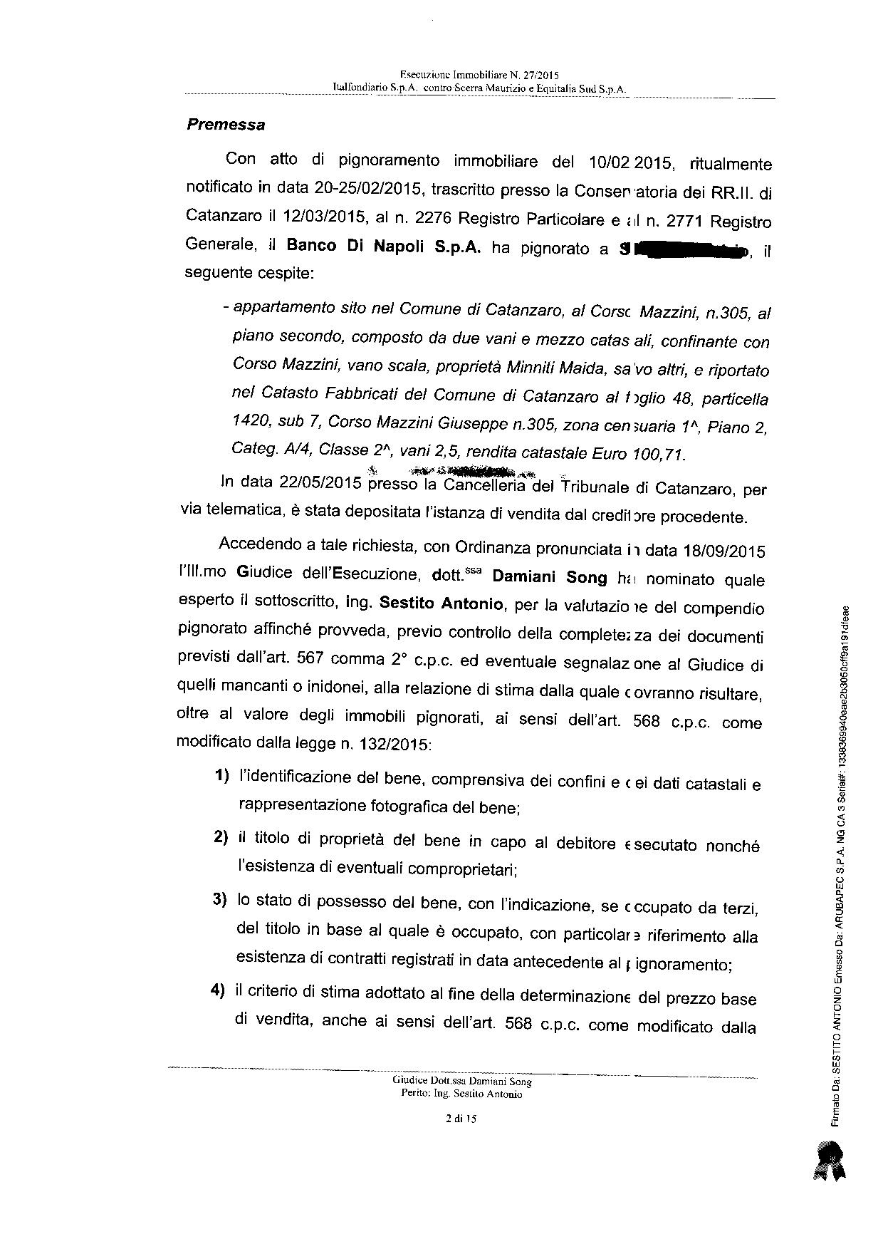 immobile appartamento all'asta in Corso Mazzini 305 - 88100 Catanzaro (CZ) - 3