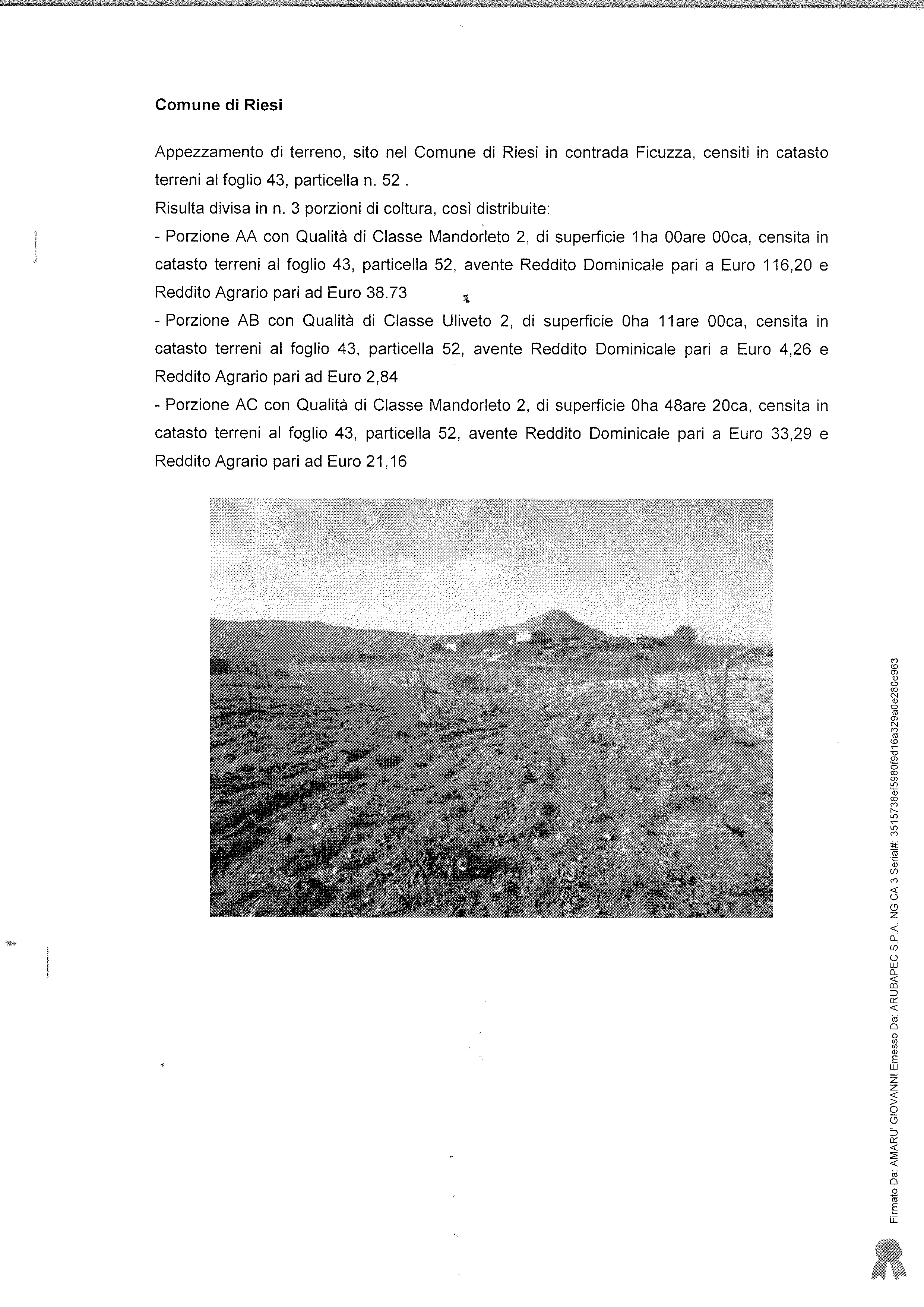immobile terreno all'asta in contrada Gurgazzi - 93011 Butera (CL) - 1
