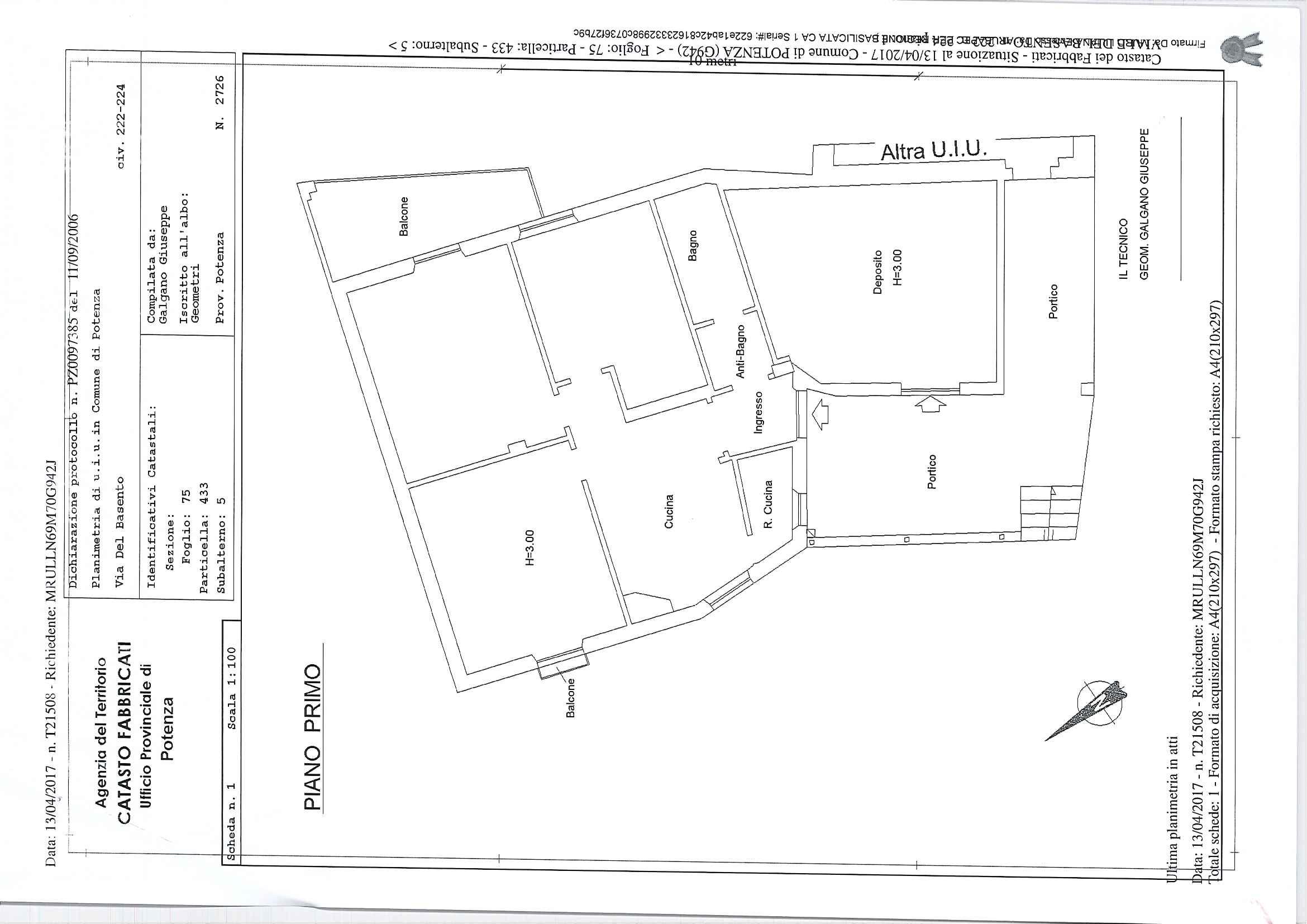 immobile appartamento all'asta in viale del Basento Potenza (PZ) - 4