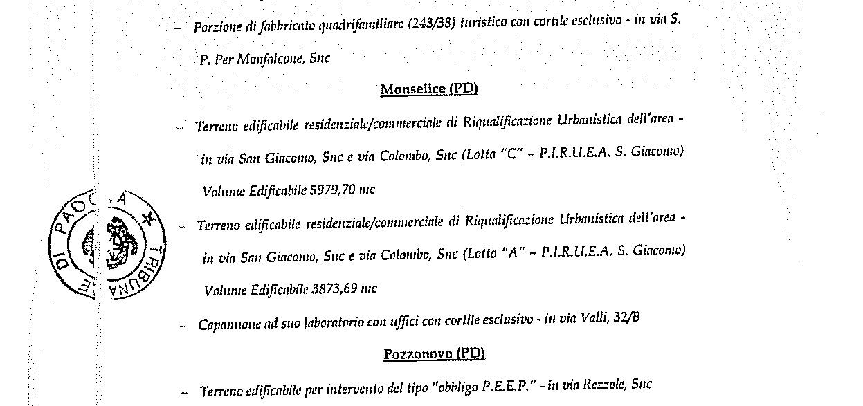 immobile terreno all'asta in Via Cristoforo Colombo - 35043 Monselice (PD) - 5