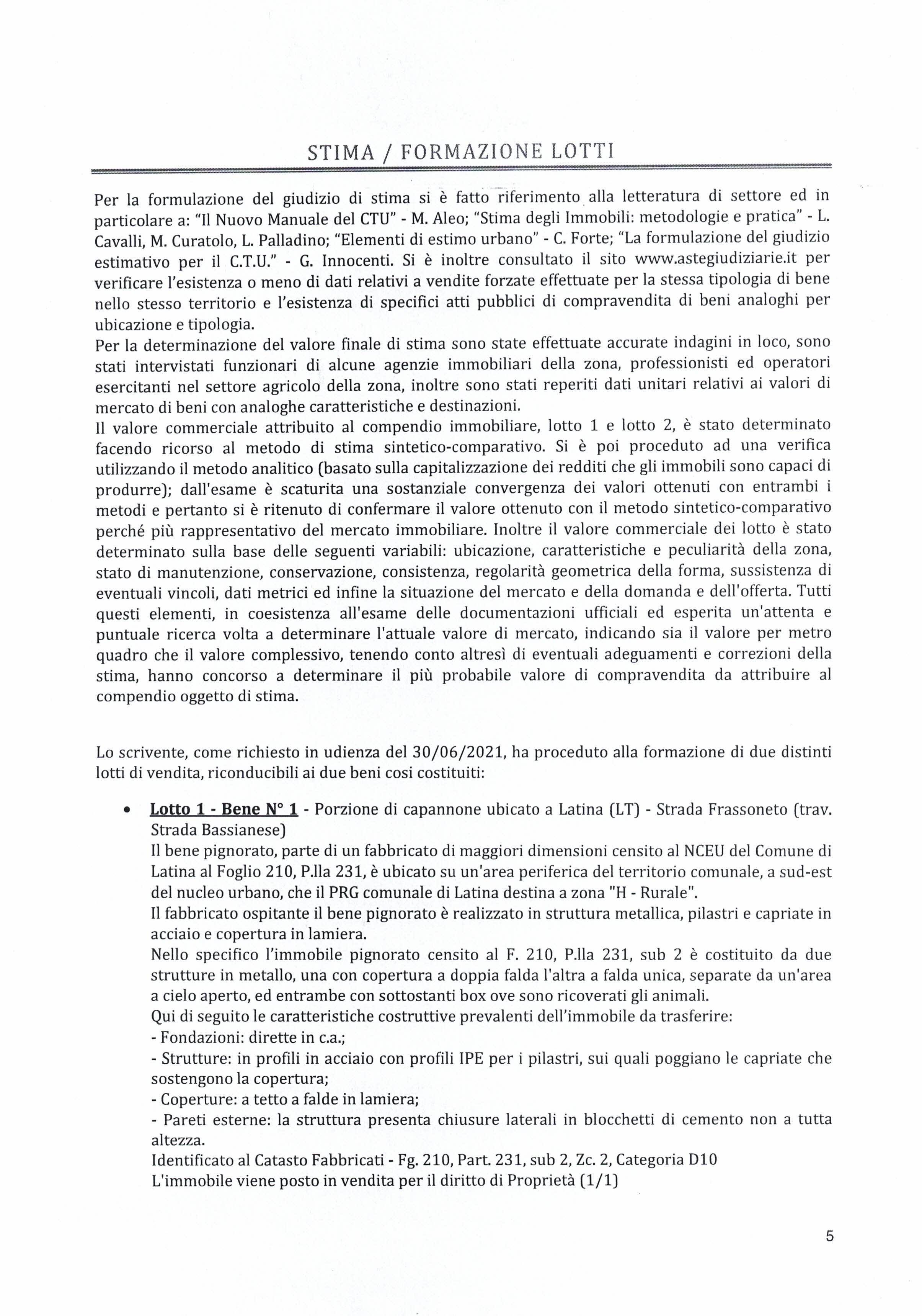 immobile appartamento all'asta in STRADA FRASSONETO (TRAV STRADA BASSIANESE) - 04100 Latina (LT) - 5