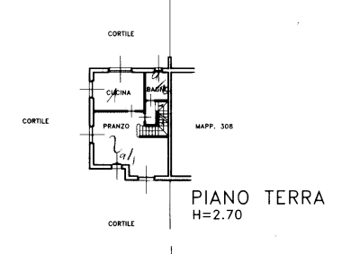 planimetria VILLA IN VENDITA ALL'ASTA IN VIA S. MARTINO, PADERNO DUGNANO (MI) - 1