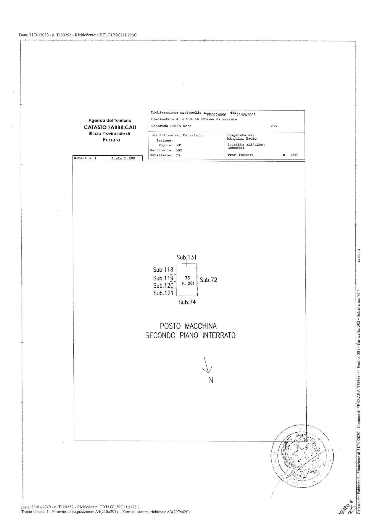 immobile posto auto all'asta in Contrada della Rosa, 21 - 44121 Ferrara (FE) - 3